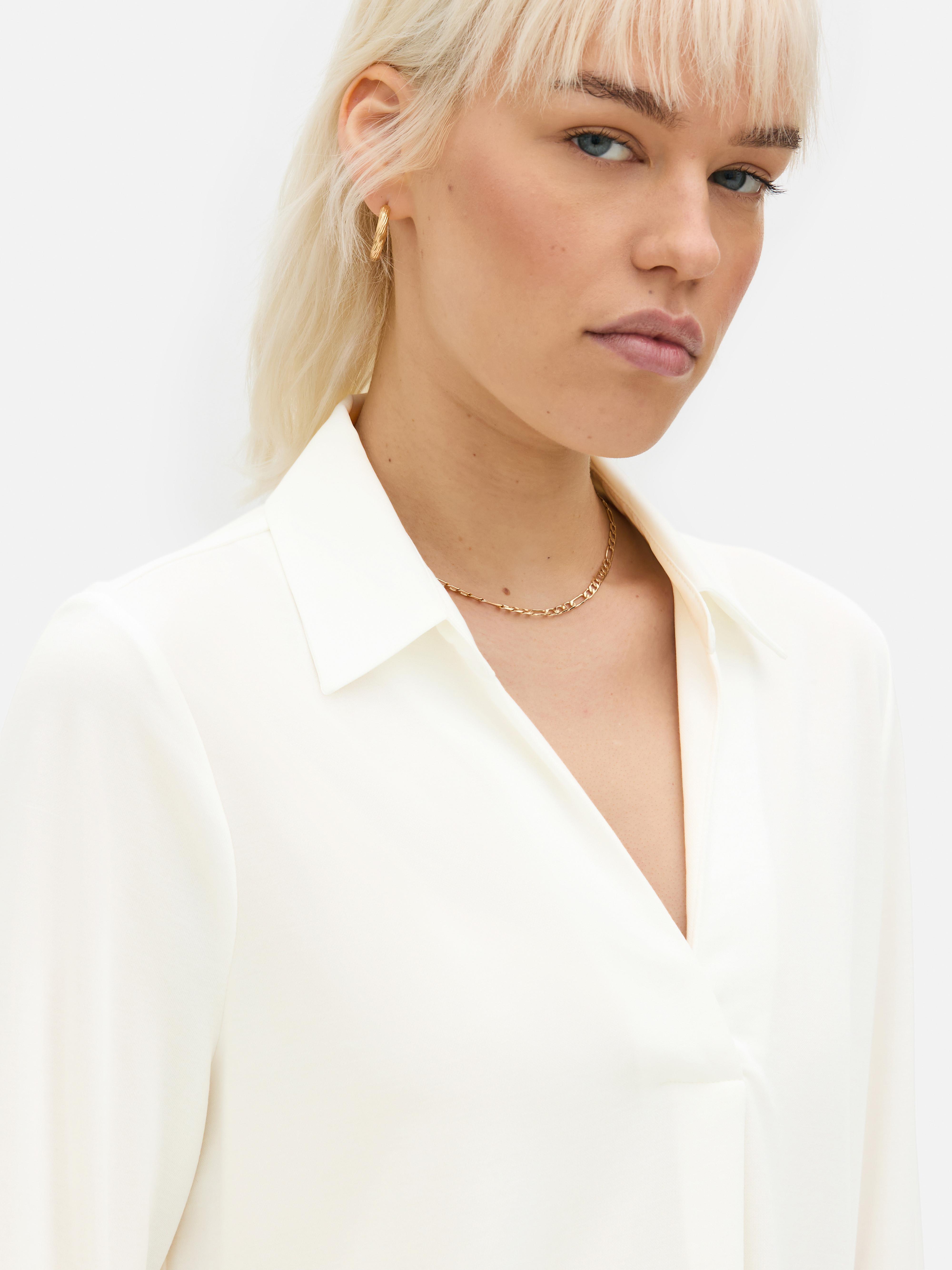 Camisa estilo pulôver malha larga