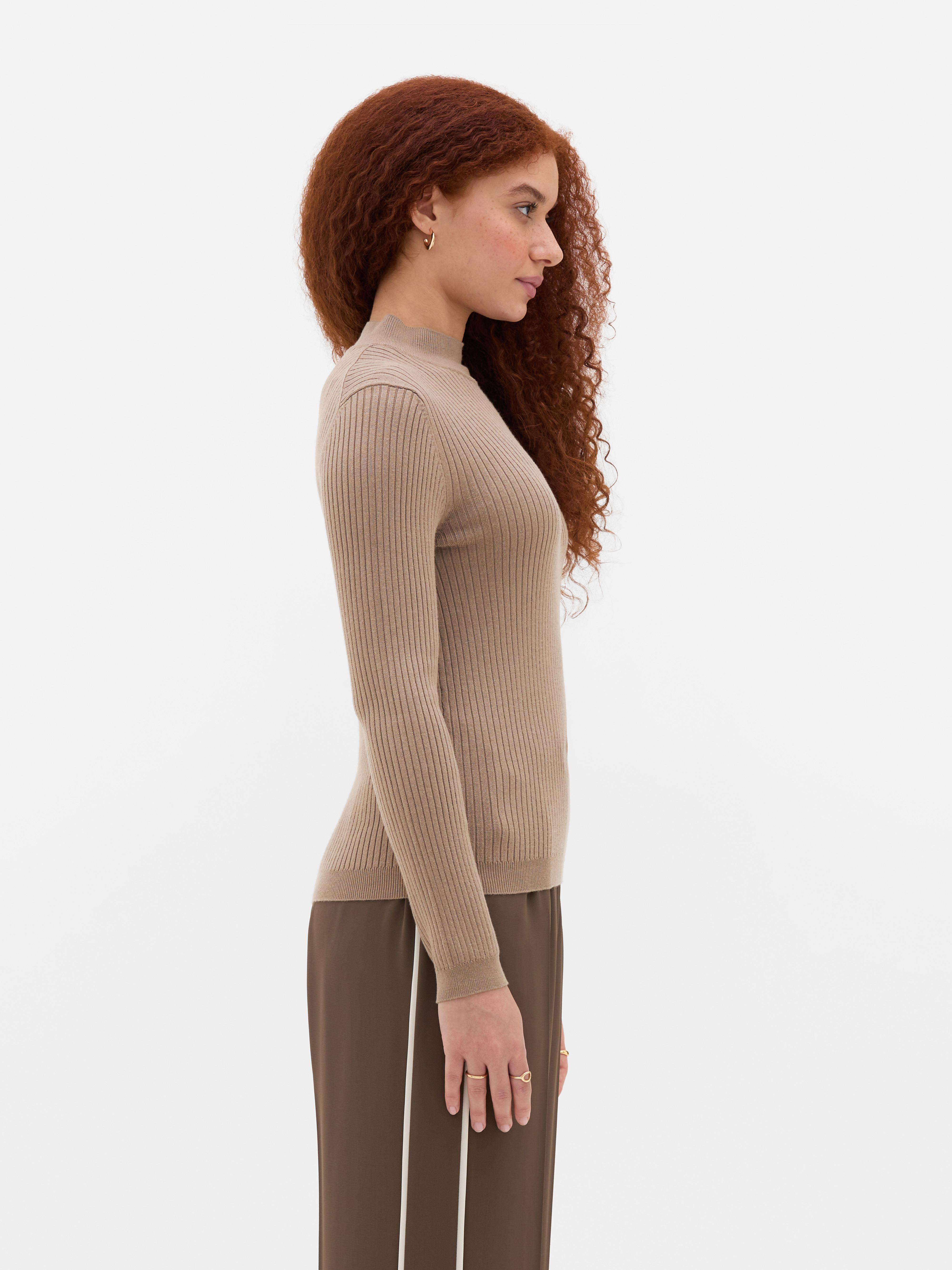 Ribbed Turtleneck Sweater