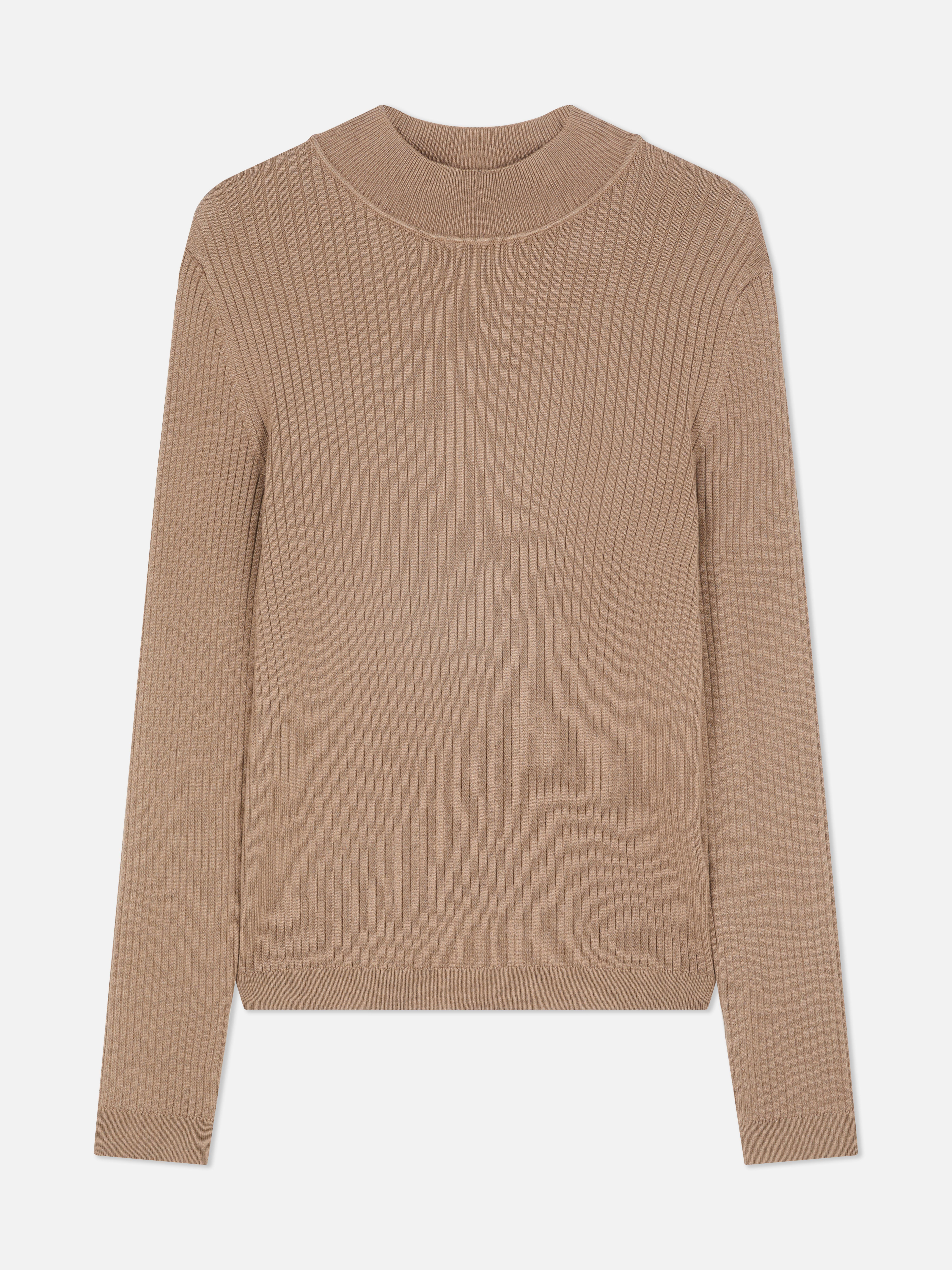 Ribbed Turtleneck Sweater