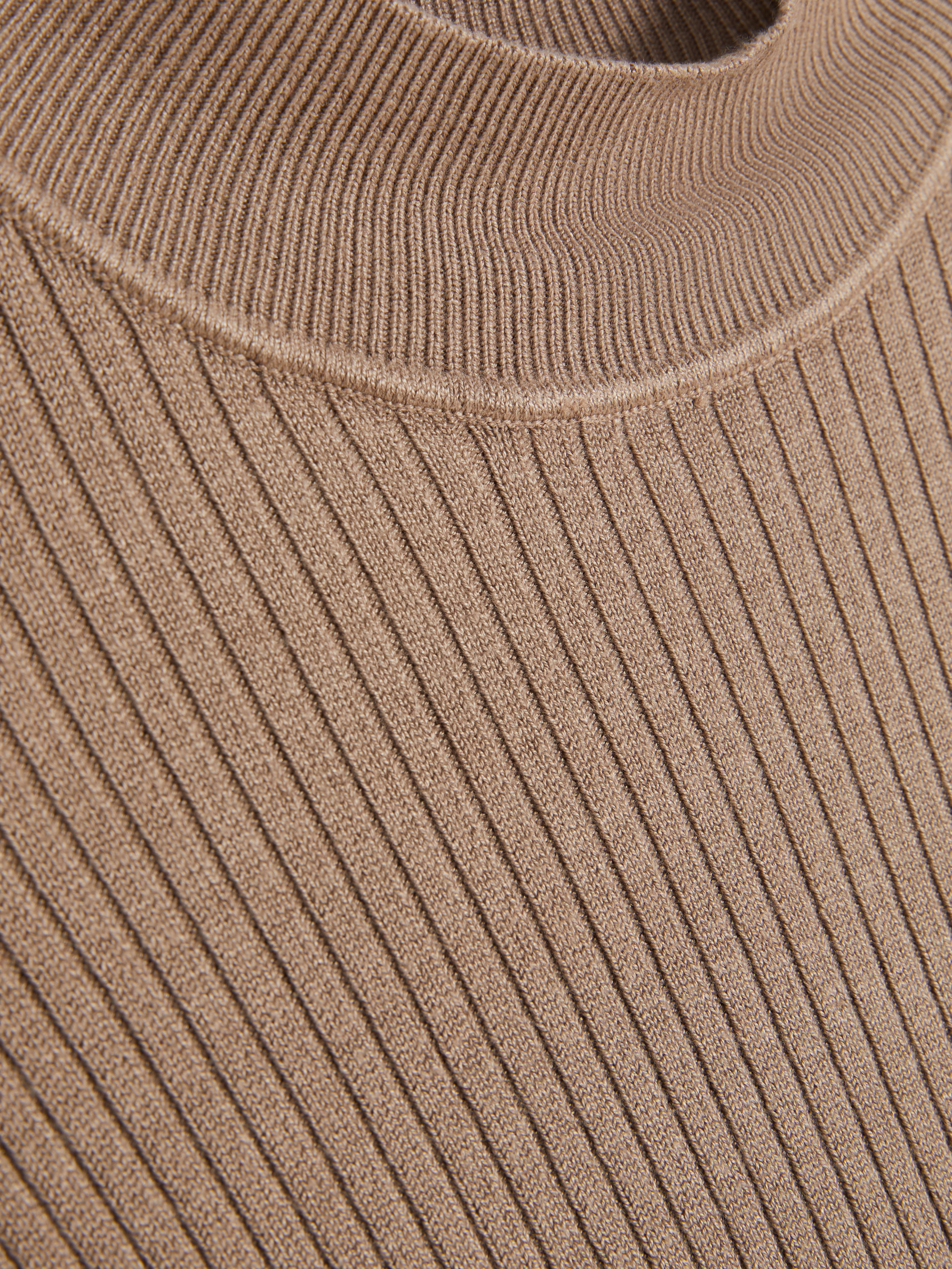 Ribbed Turtleneck Sweater