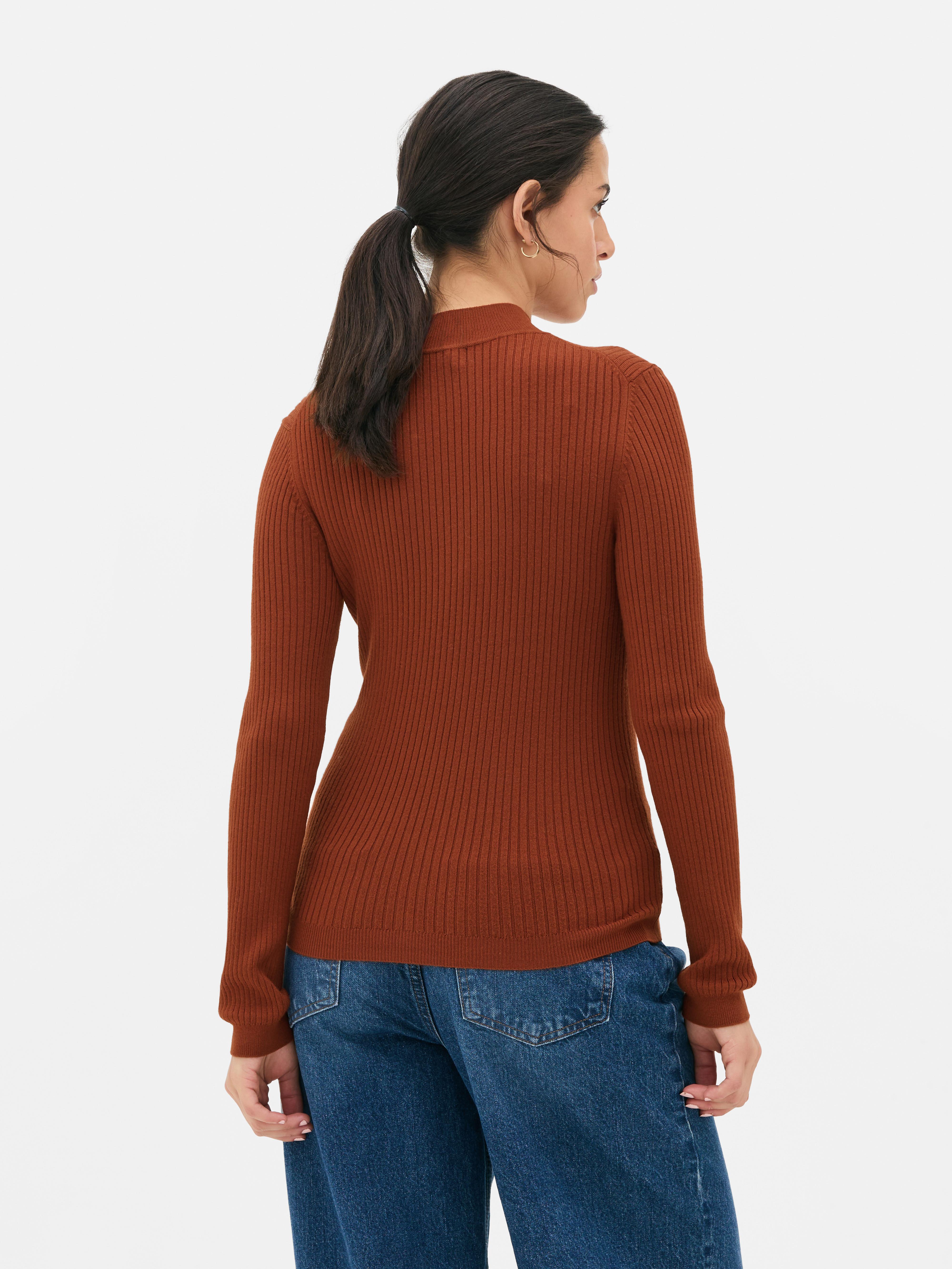Ribbed Turtleneck Sweater