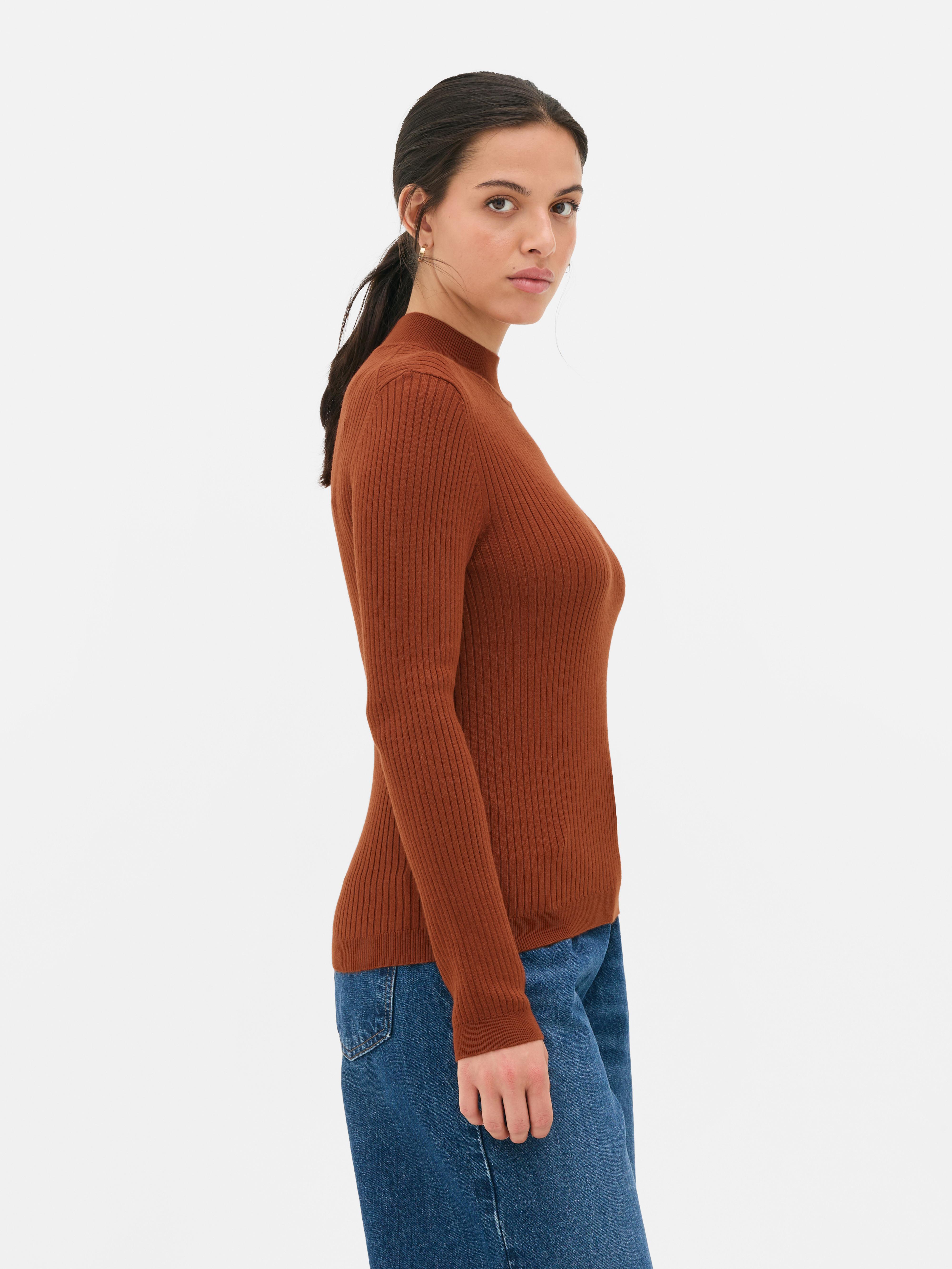 Ribbed Turtleneck Sweater