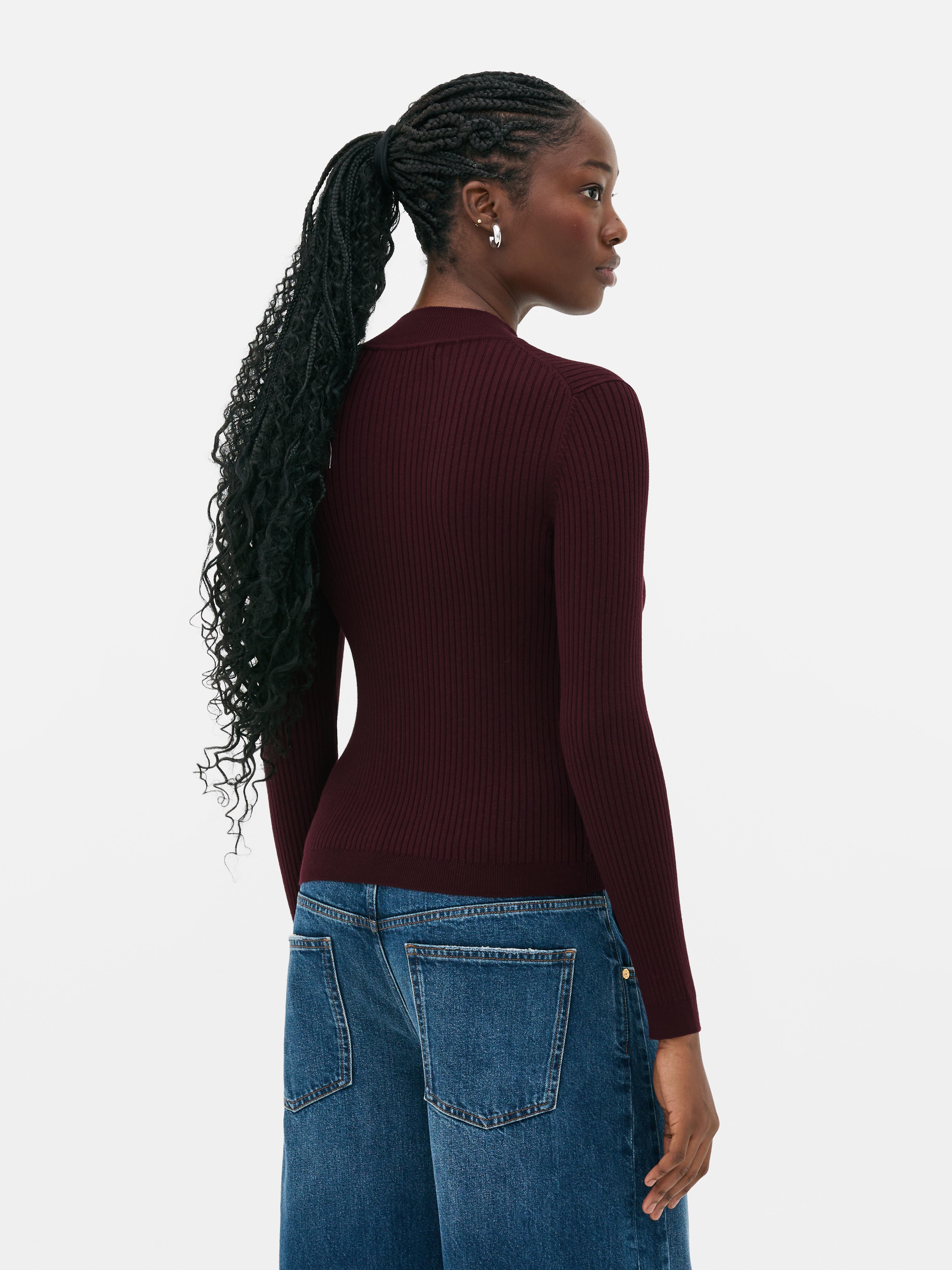 Ribbed Turtleneck Sweater