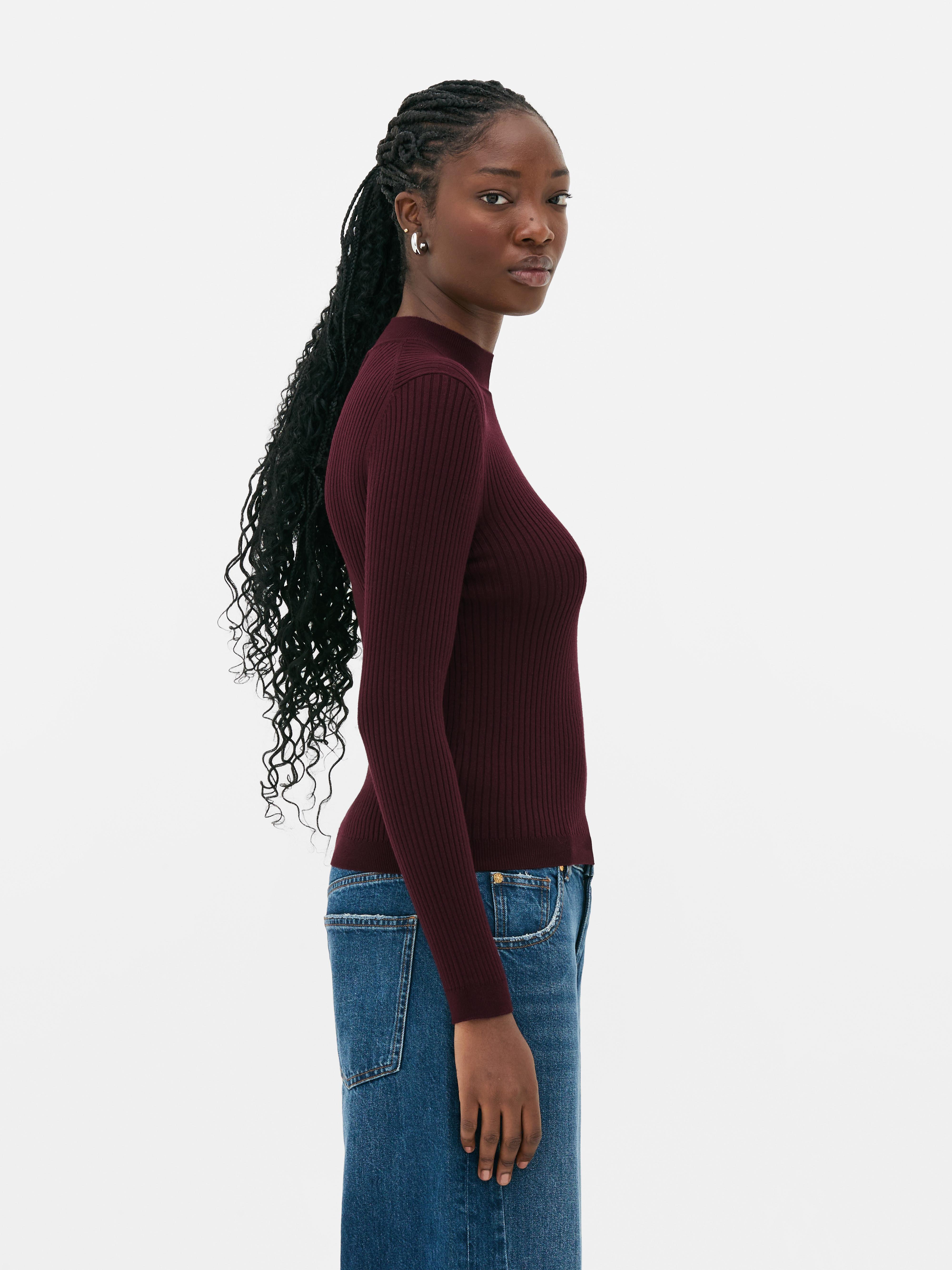 Ribbed Turtleneck Sweater