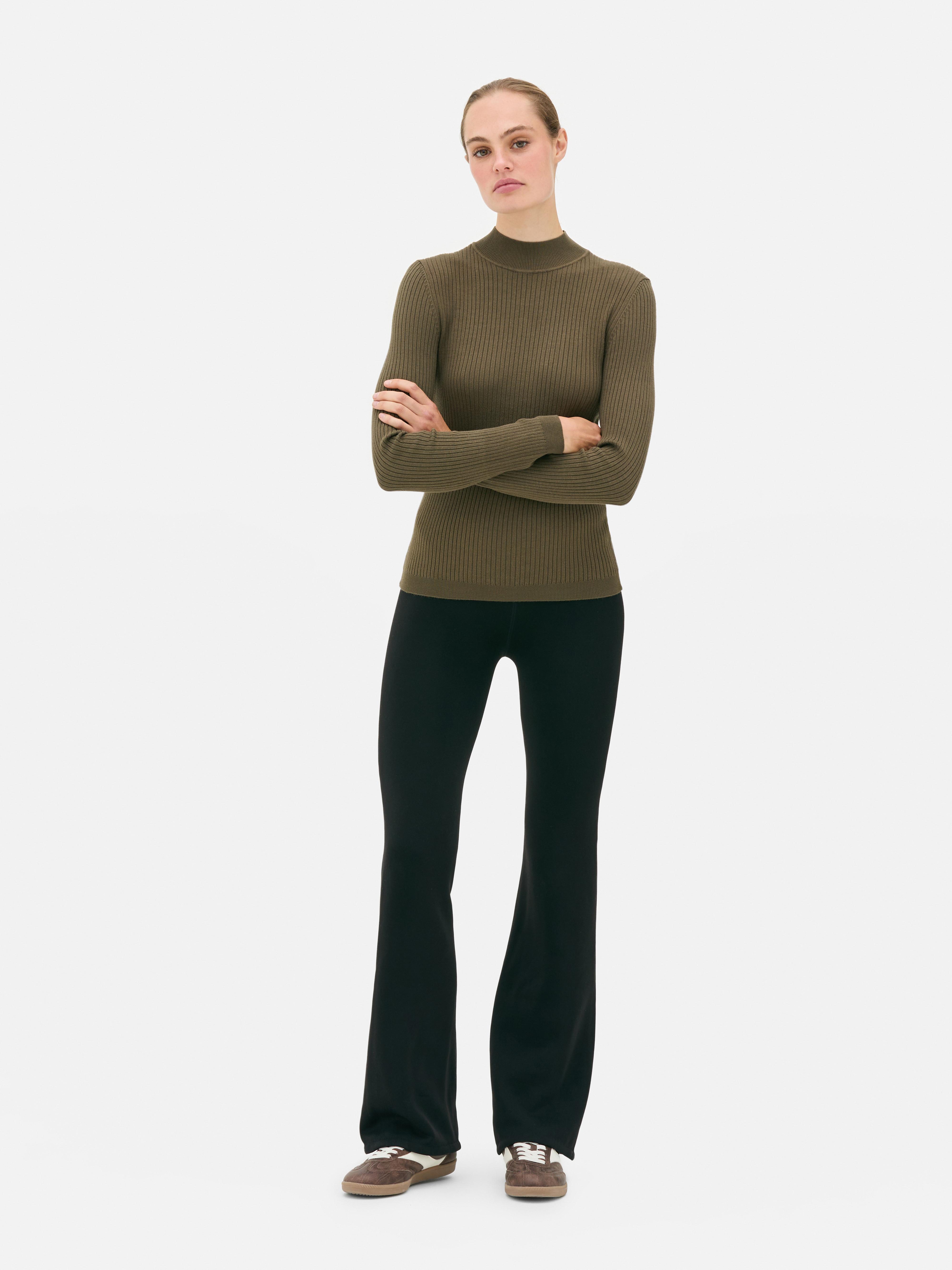 Ribbed Turtleneck Sweater