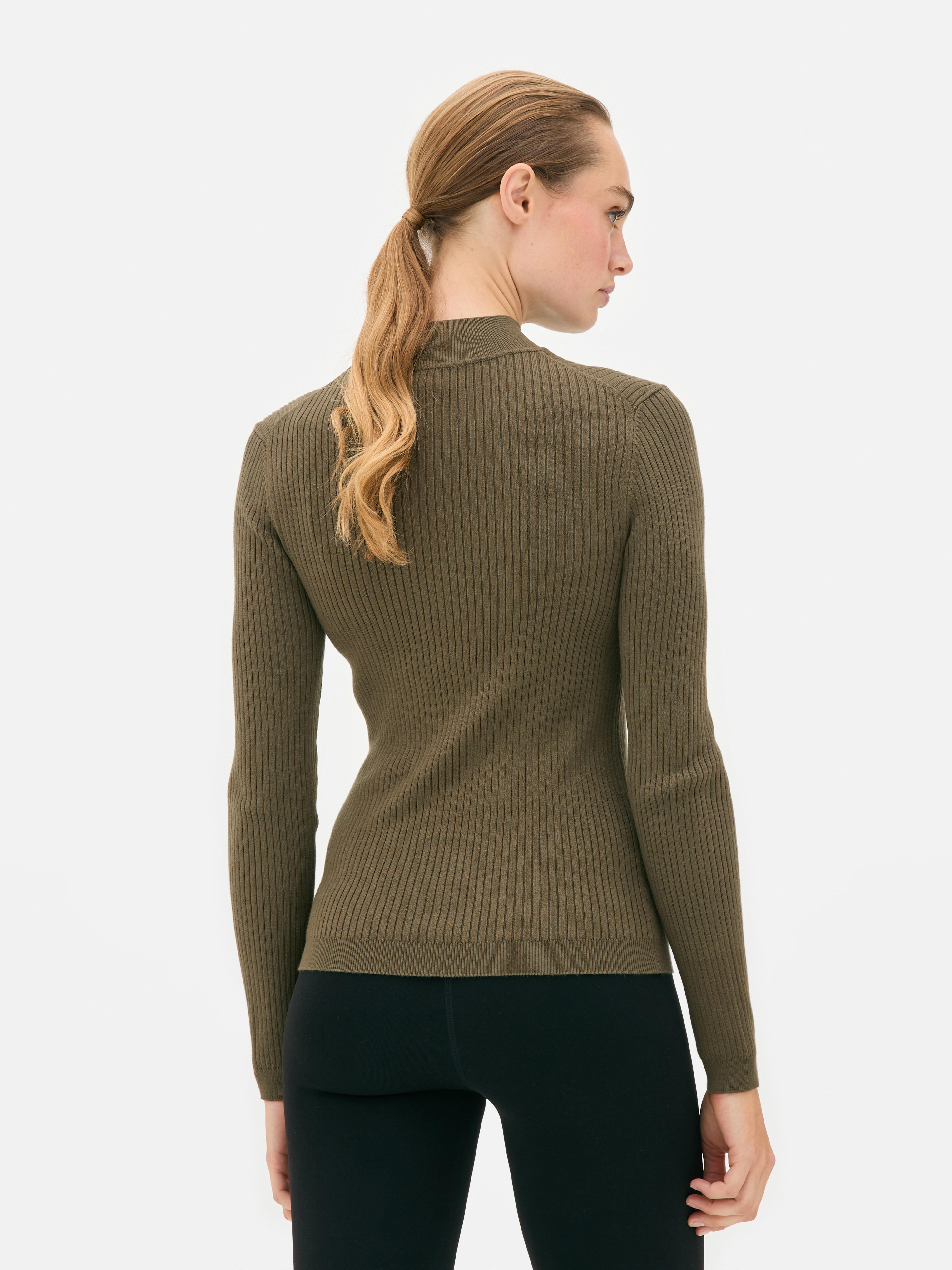 Ribbed Turtleneck Sweater