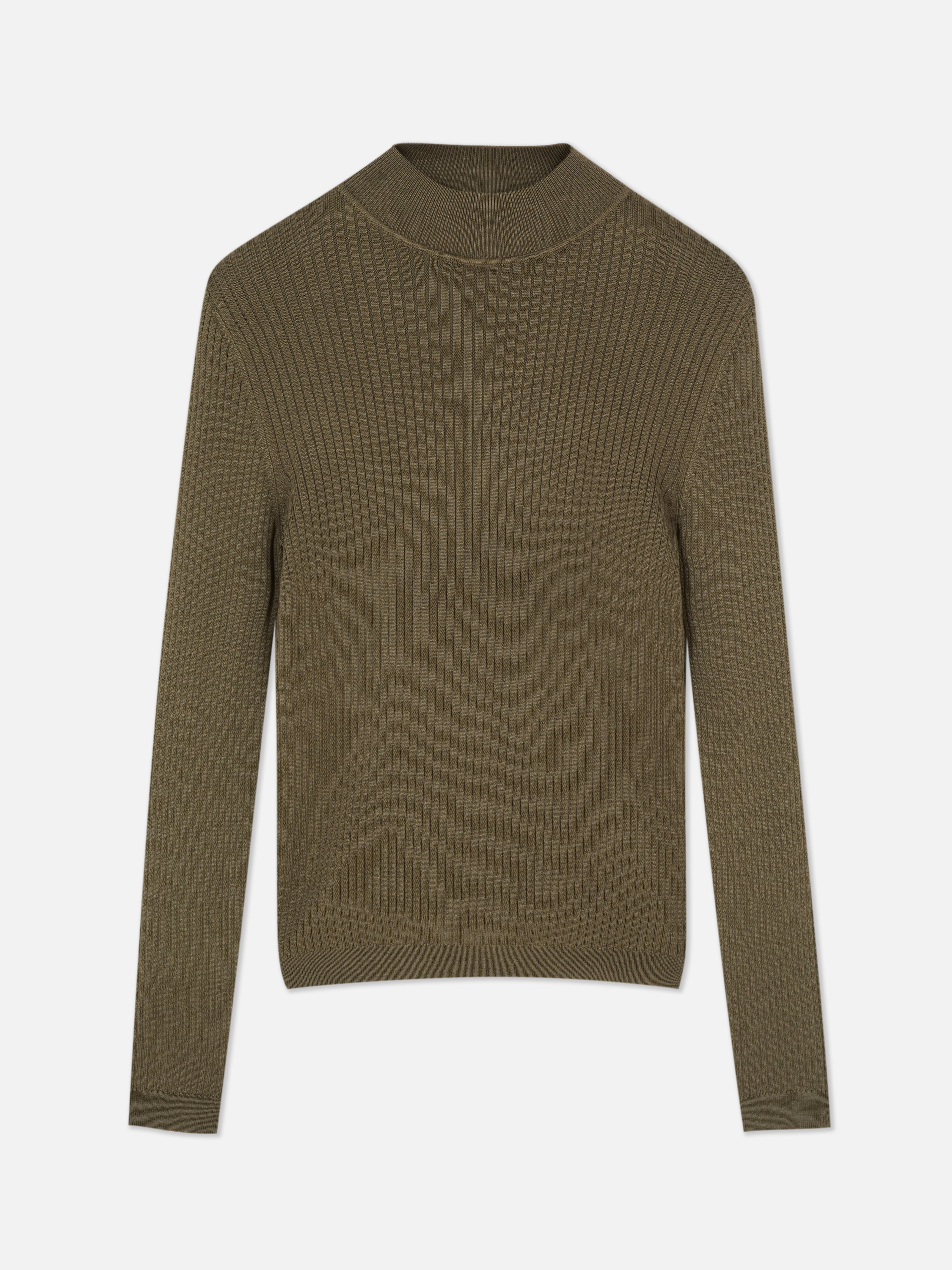 Ribbed Turtleneck Sweater