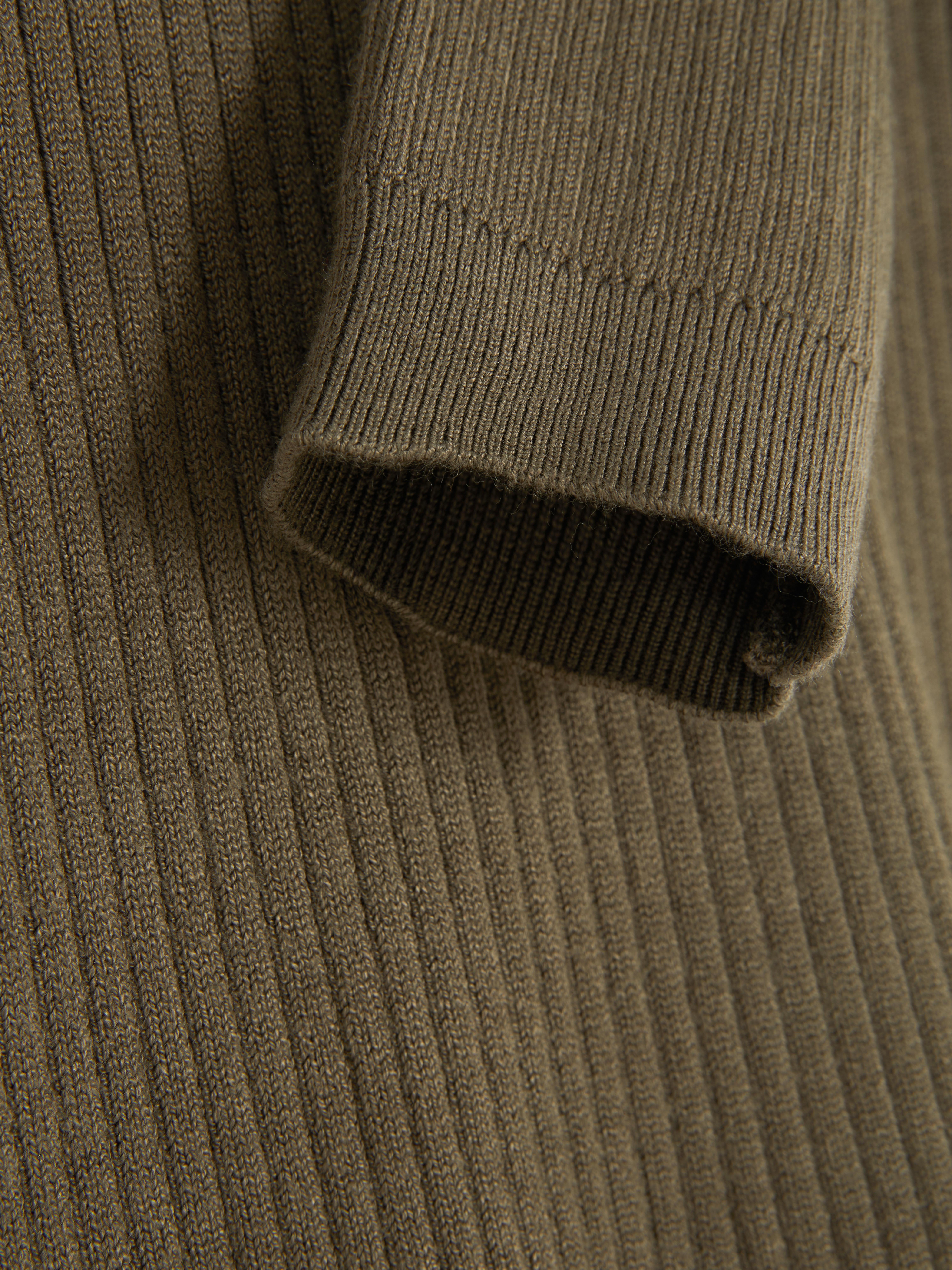 Ribbed Turtleneck Sweater