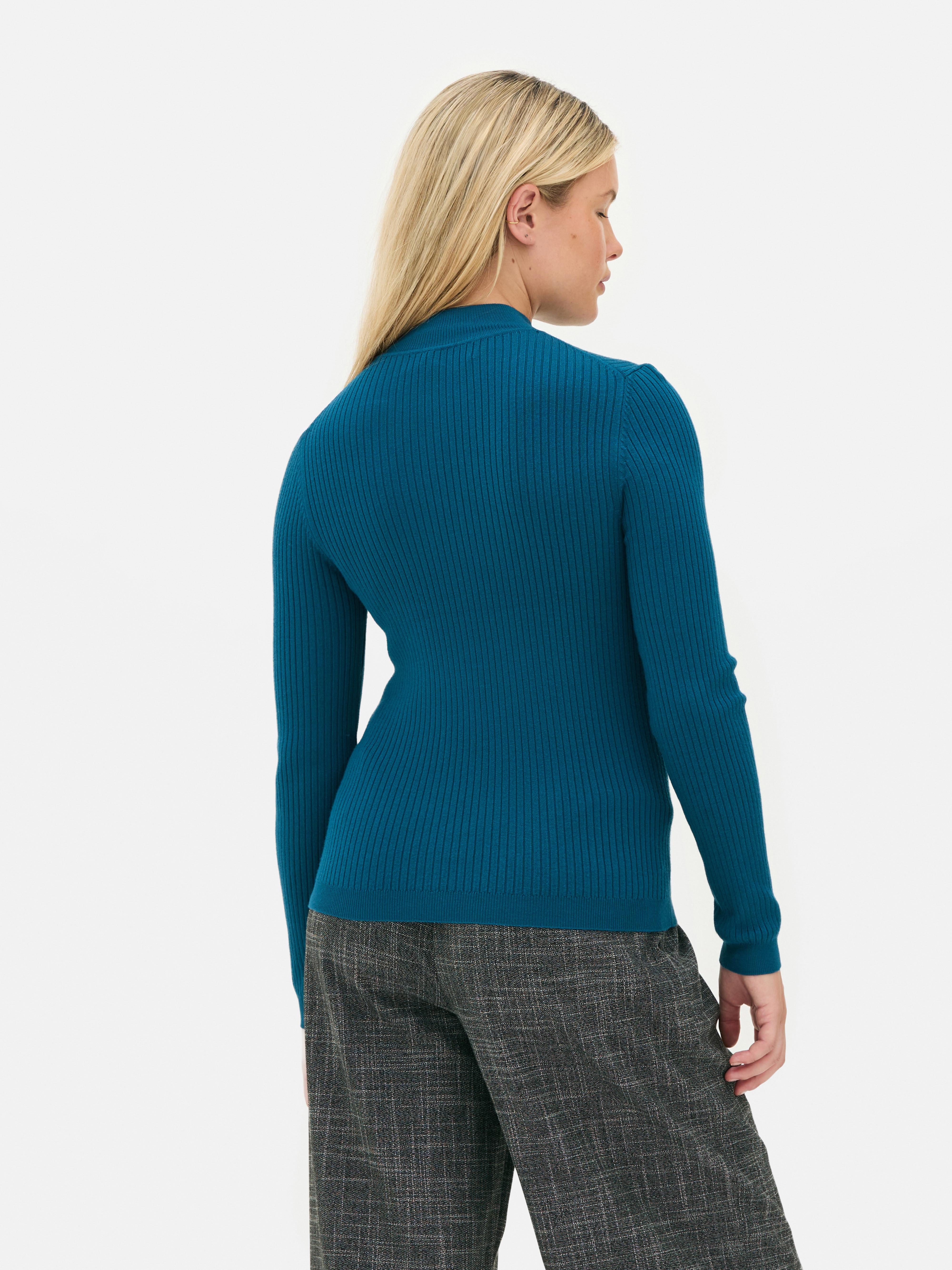 Ribbed Turtleneck Sweater