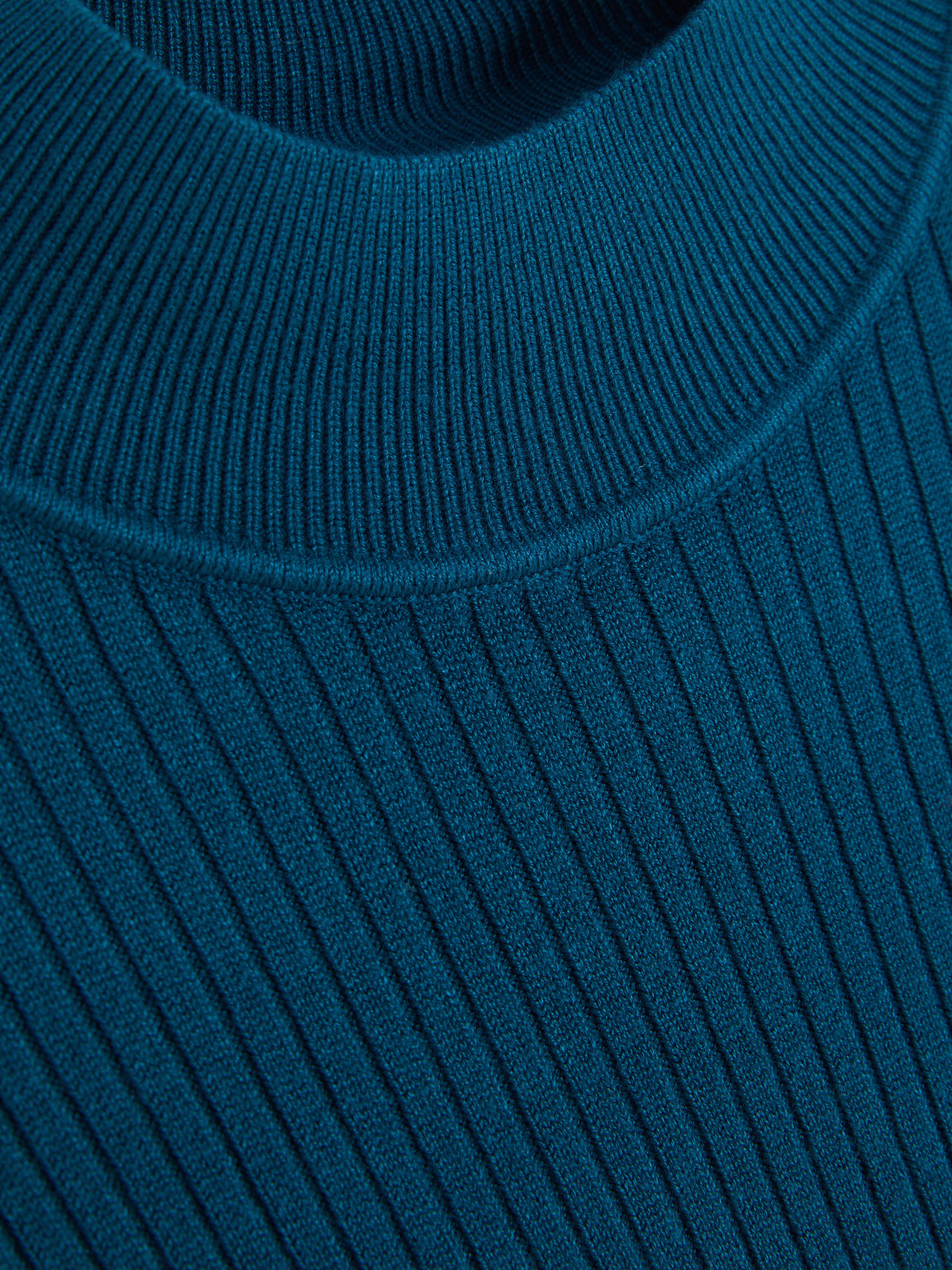 Ribbed Turtleneck Sweater