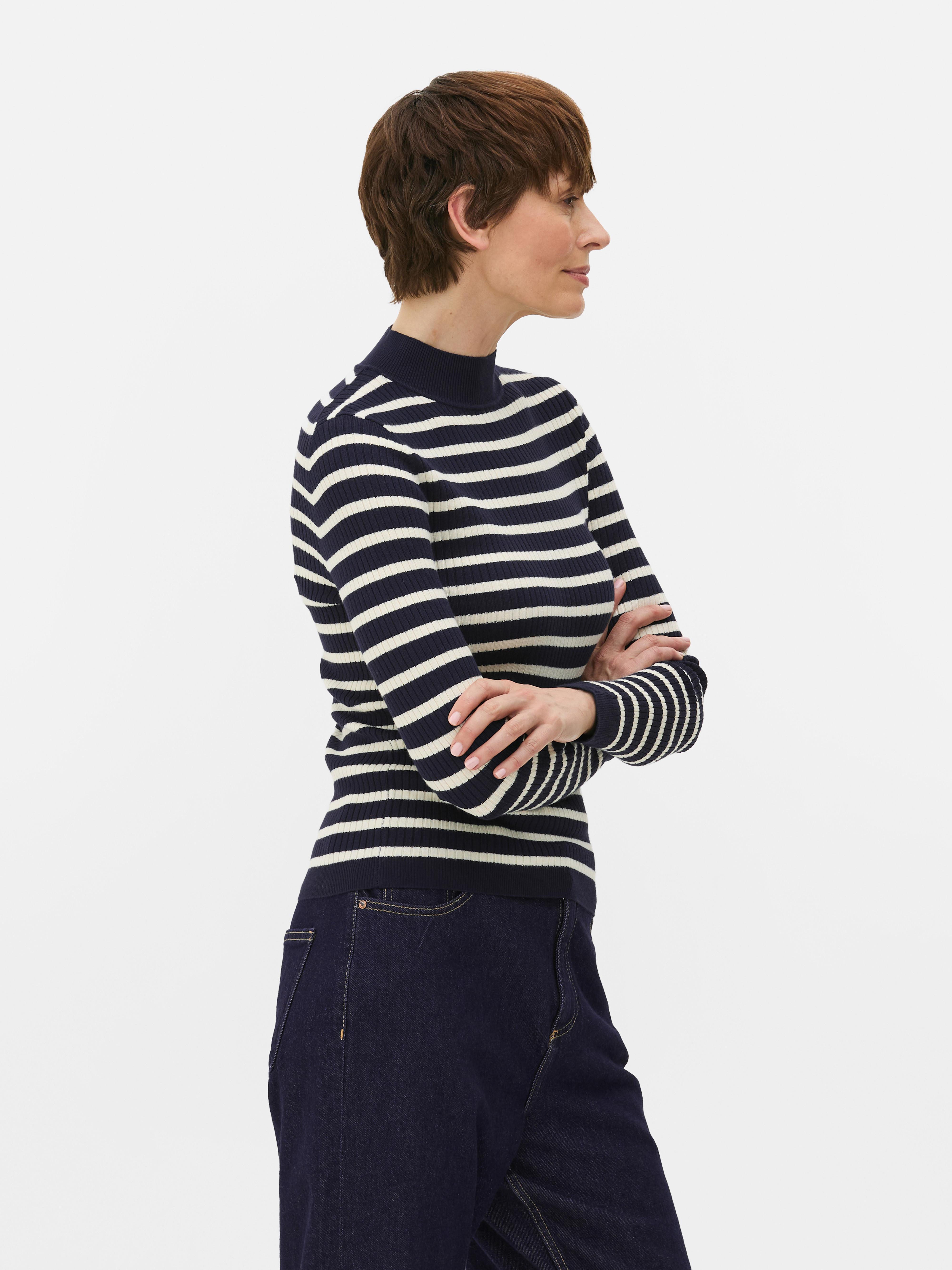 Ribbed Turtleneck Sweater