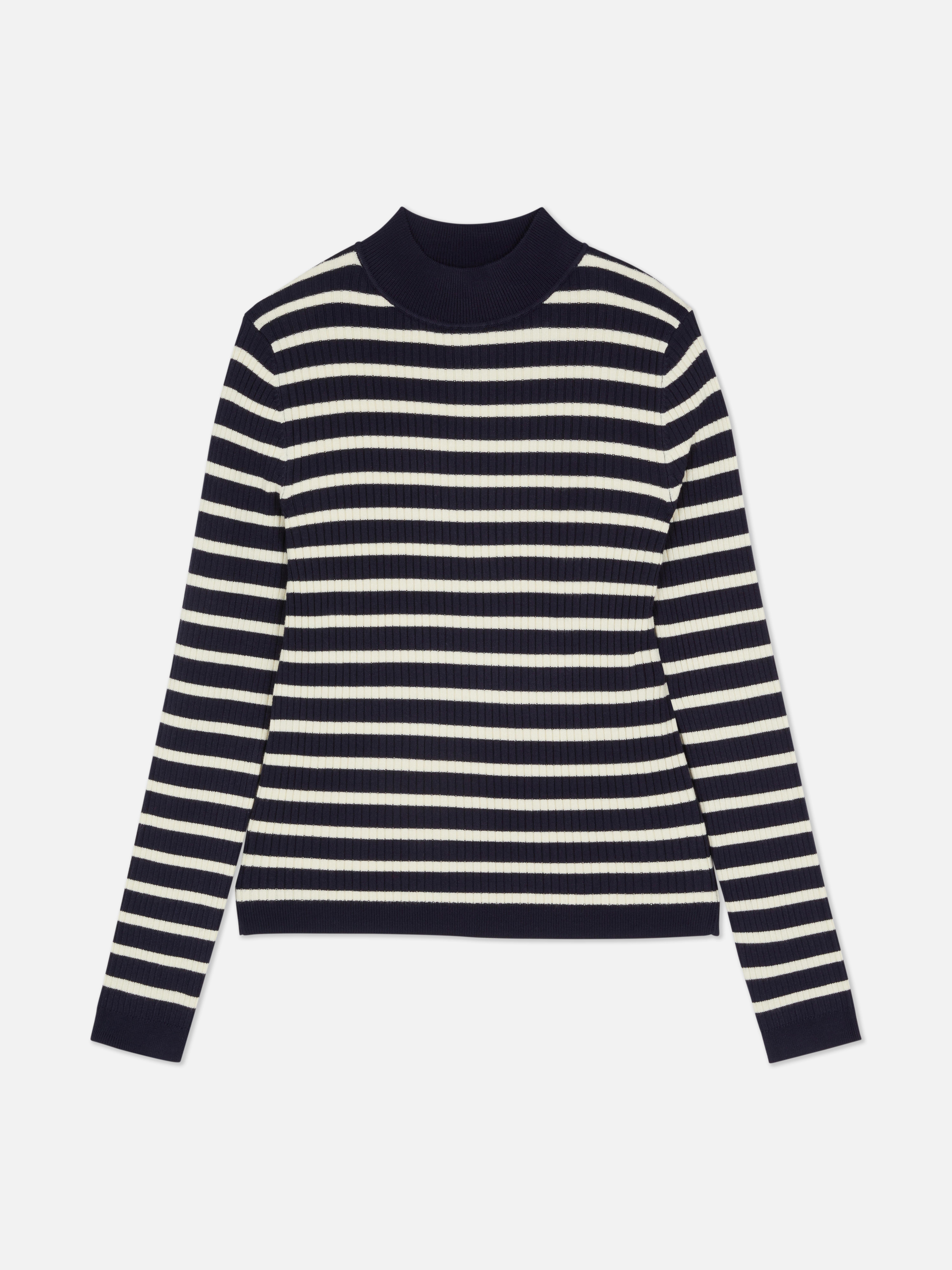 Ribbed Turtleneck Sweater