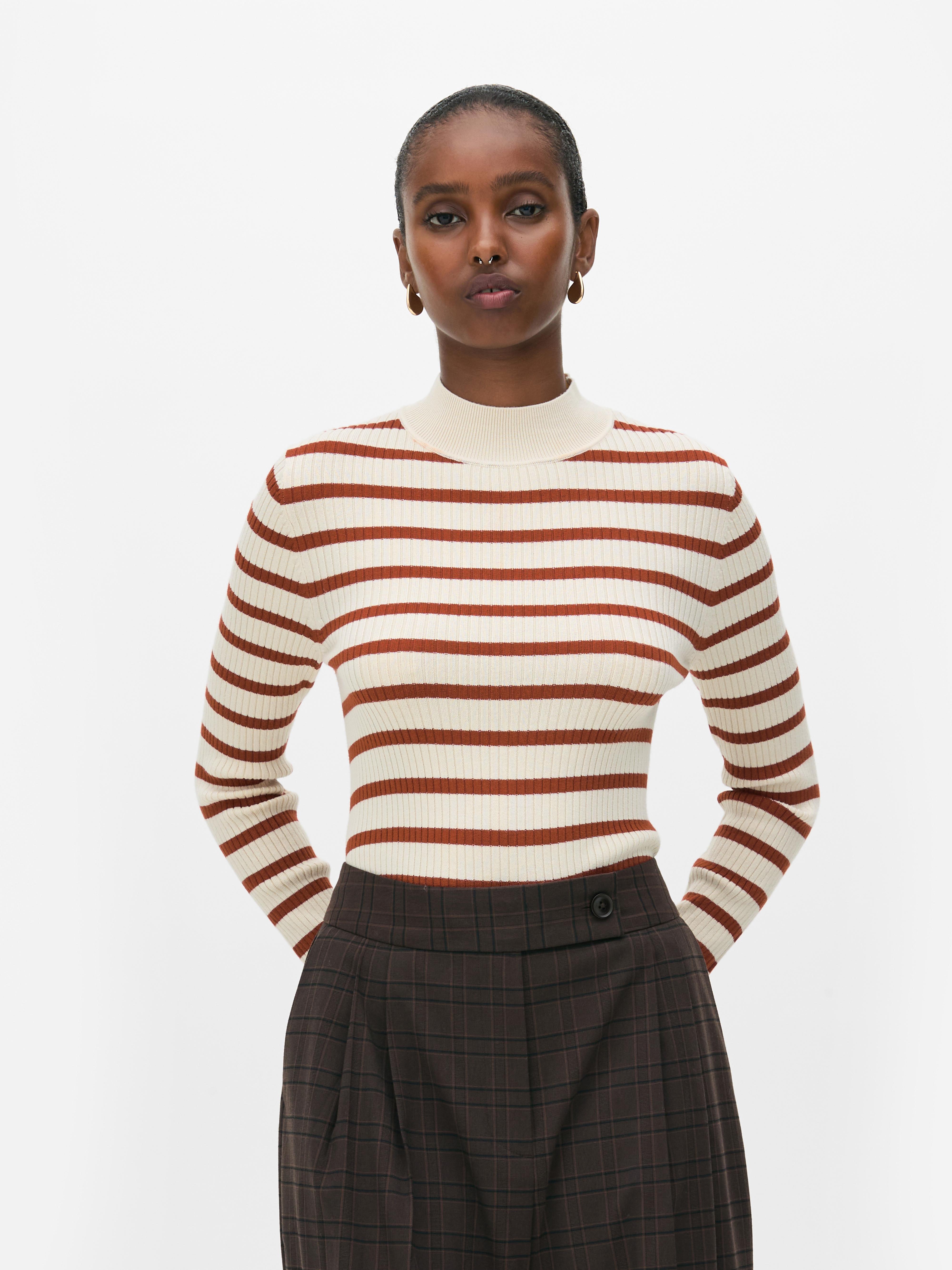 Ribbed Turtleneck Sweater Bronze
