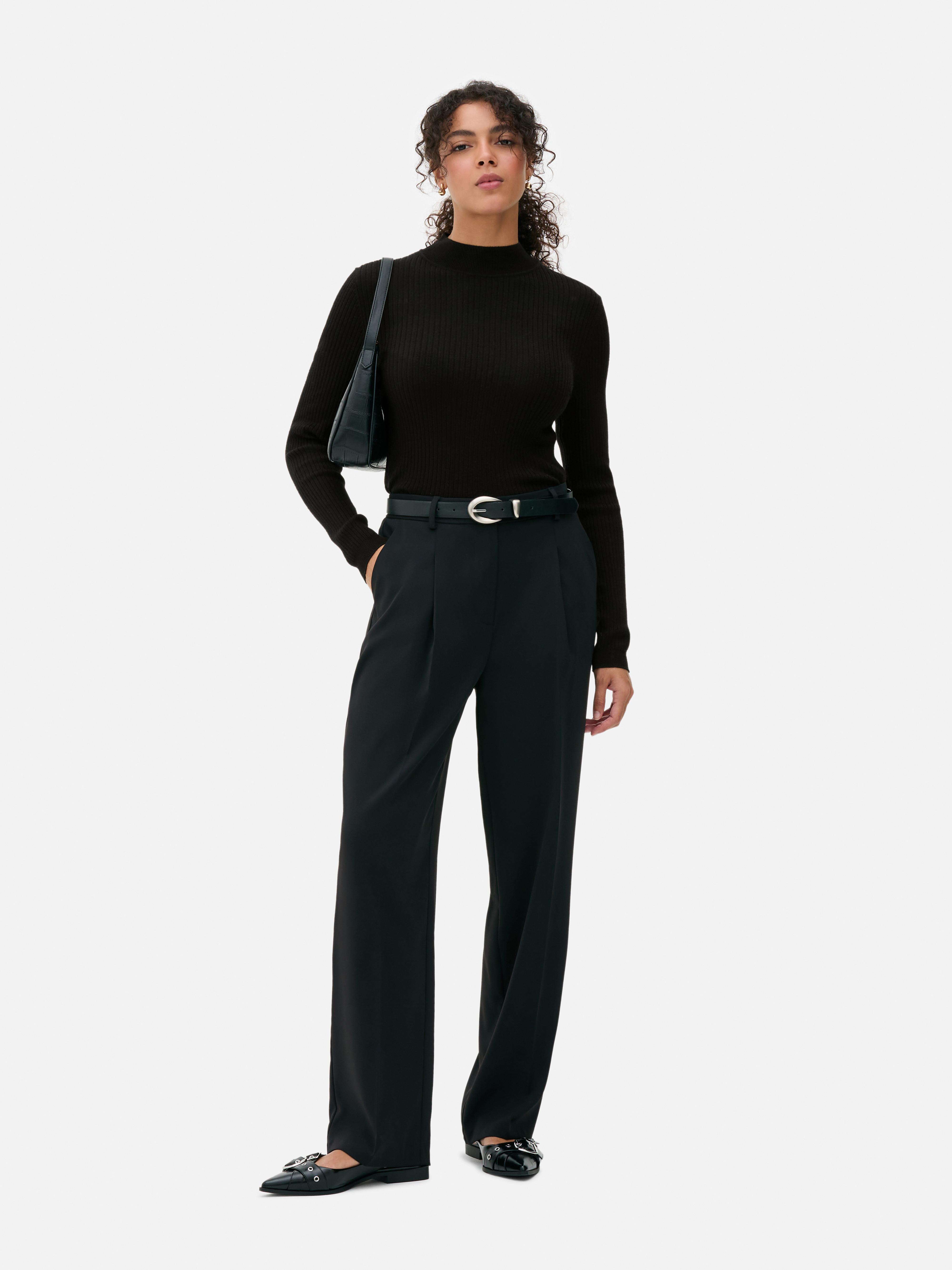 Ribbed Turtleneck Sweater