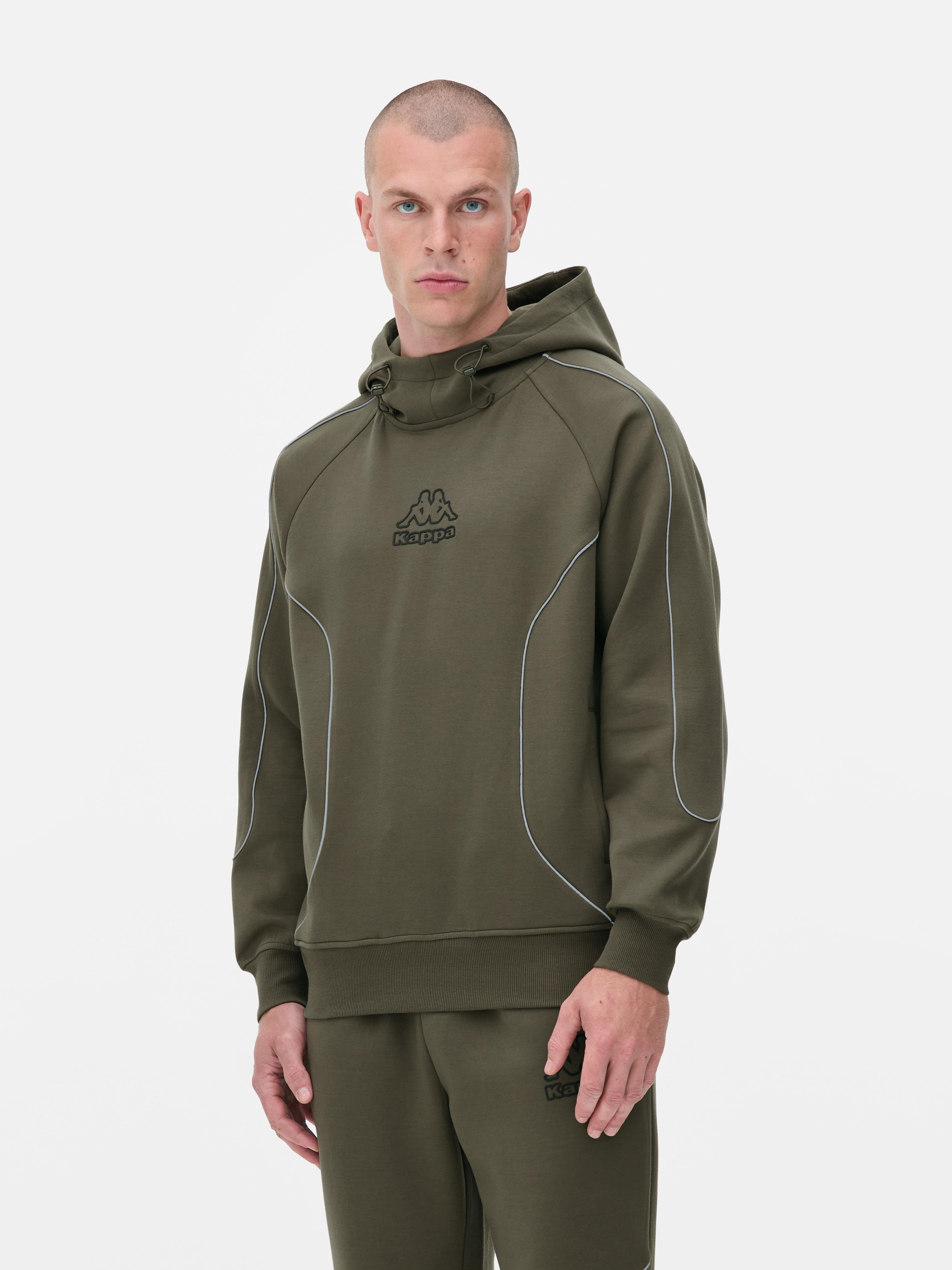 „Kappa“ Hoodie mit Paspelierung