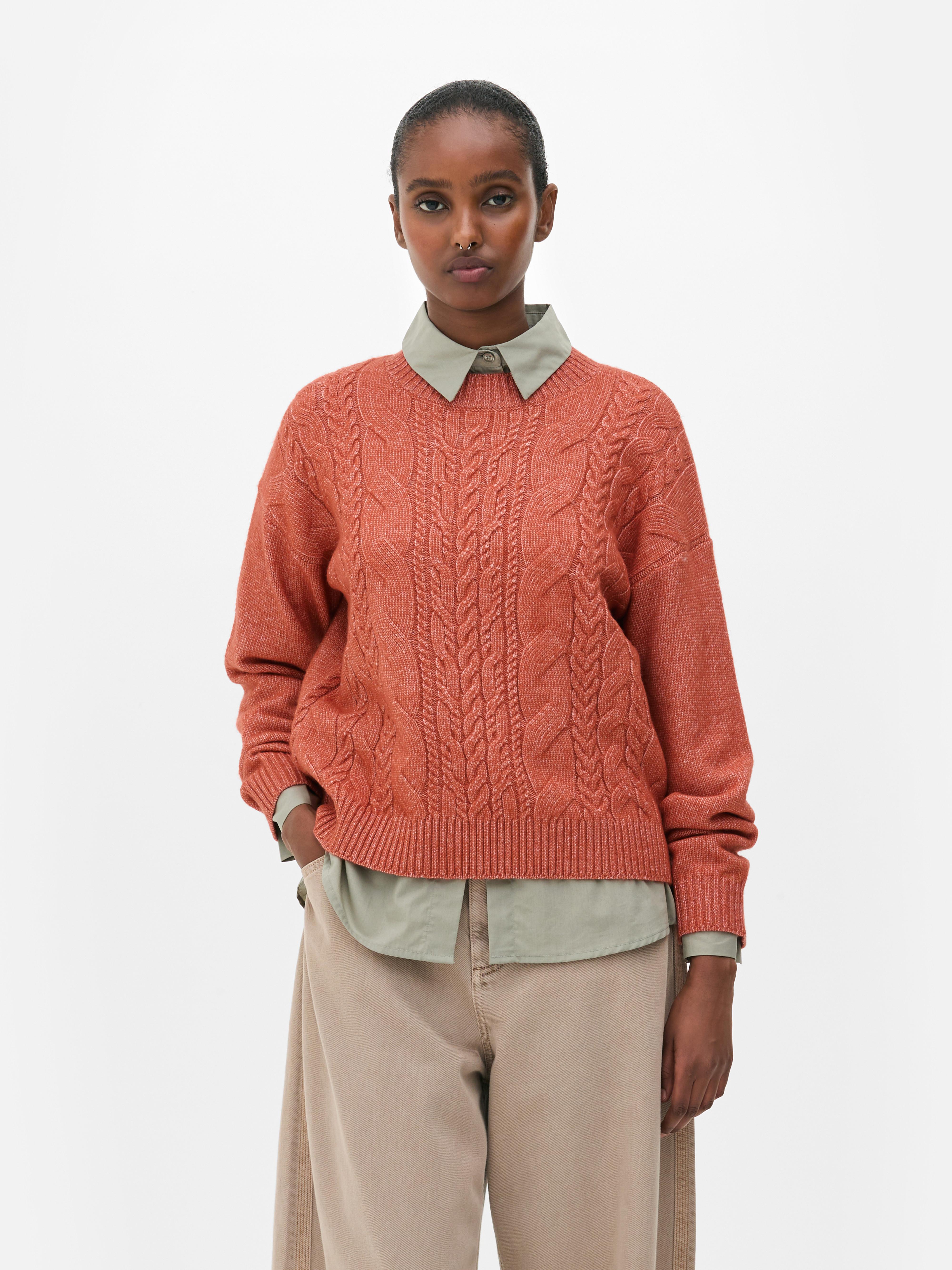 Crew Neck Cable Knit Jumper