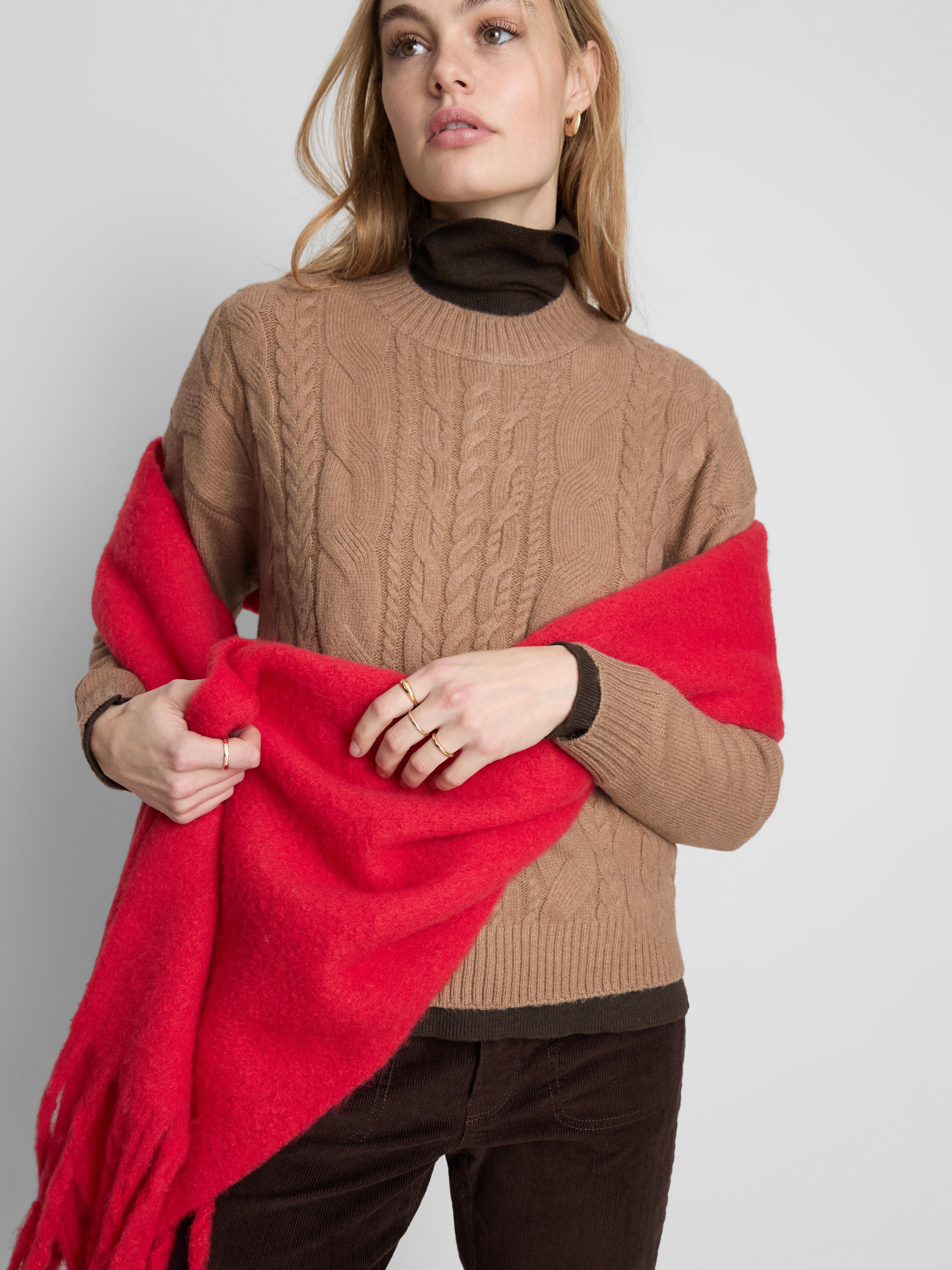 Crew Neck Cable Knit Jumper