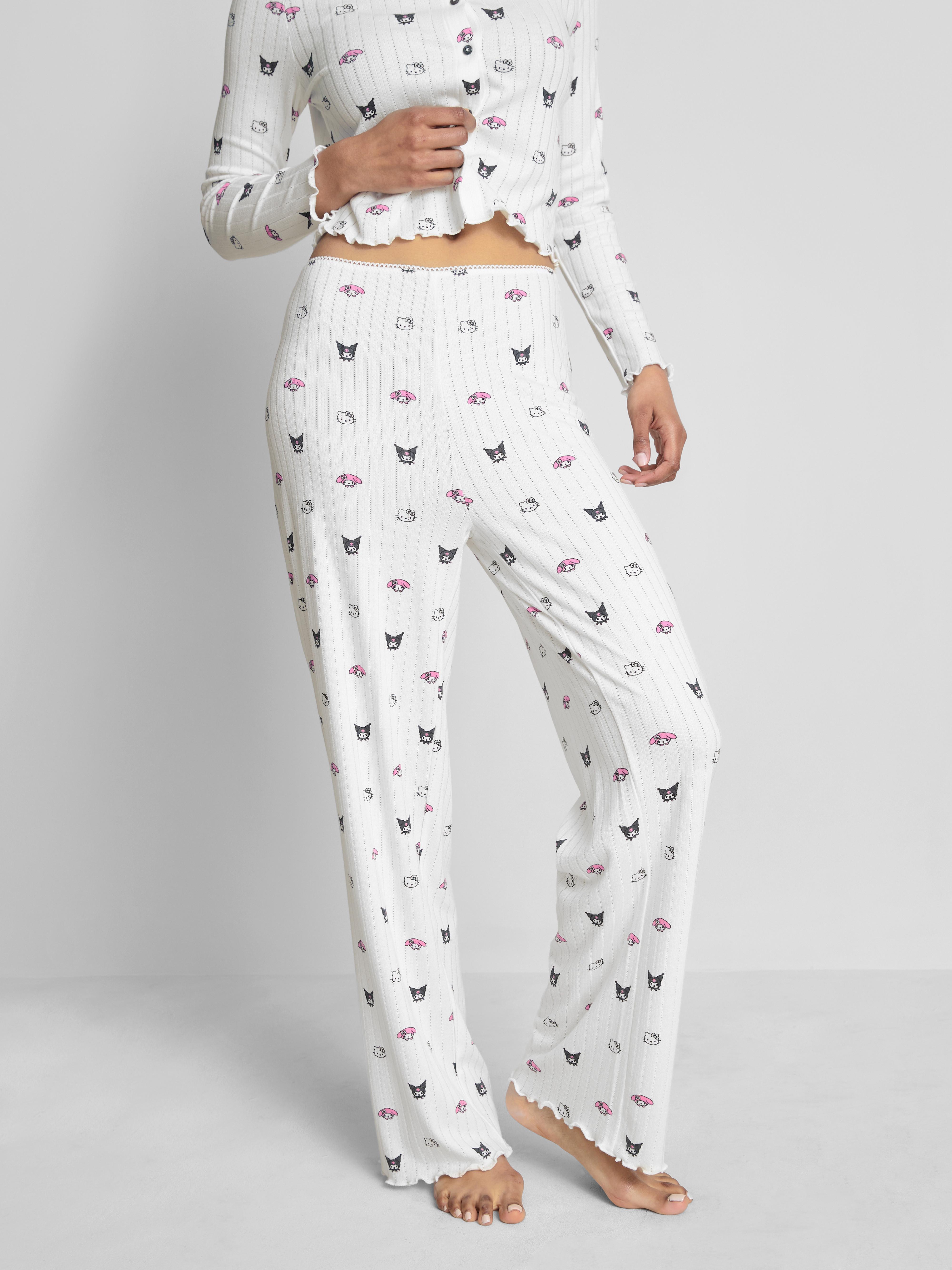 „Hello Kitty and Friends“ Pointelle-Schlafanzughose mit Print