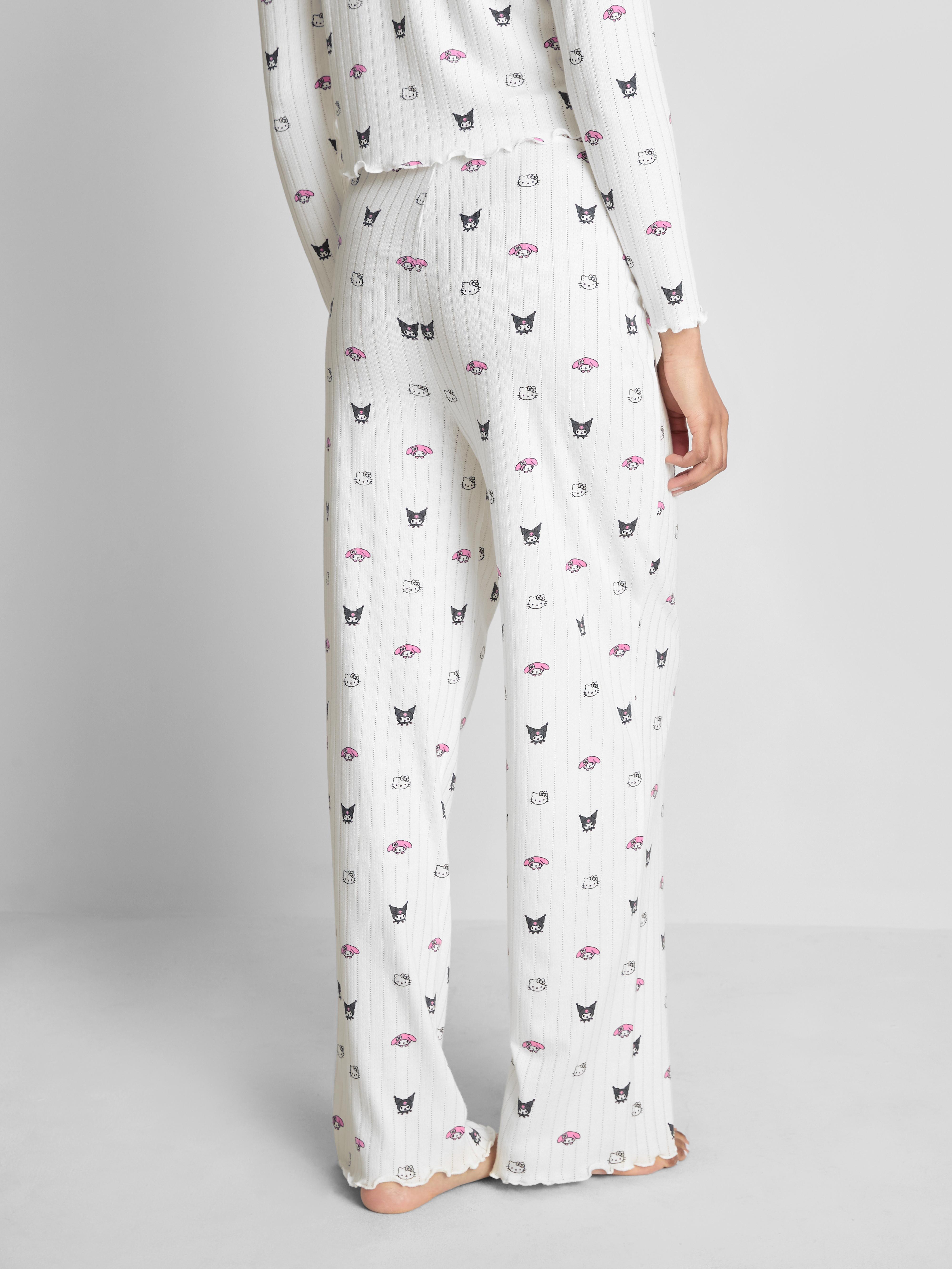 Pyžamové nohavice s dierkovaním Hello Kitty and Friends