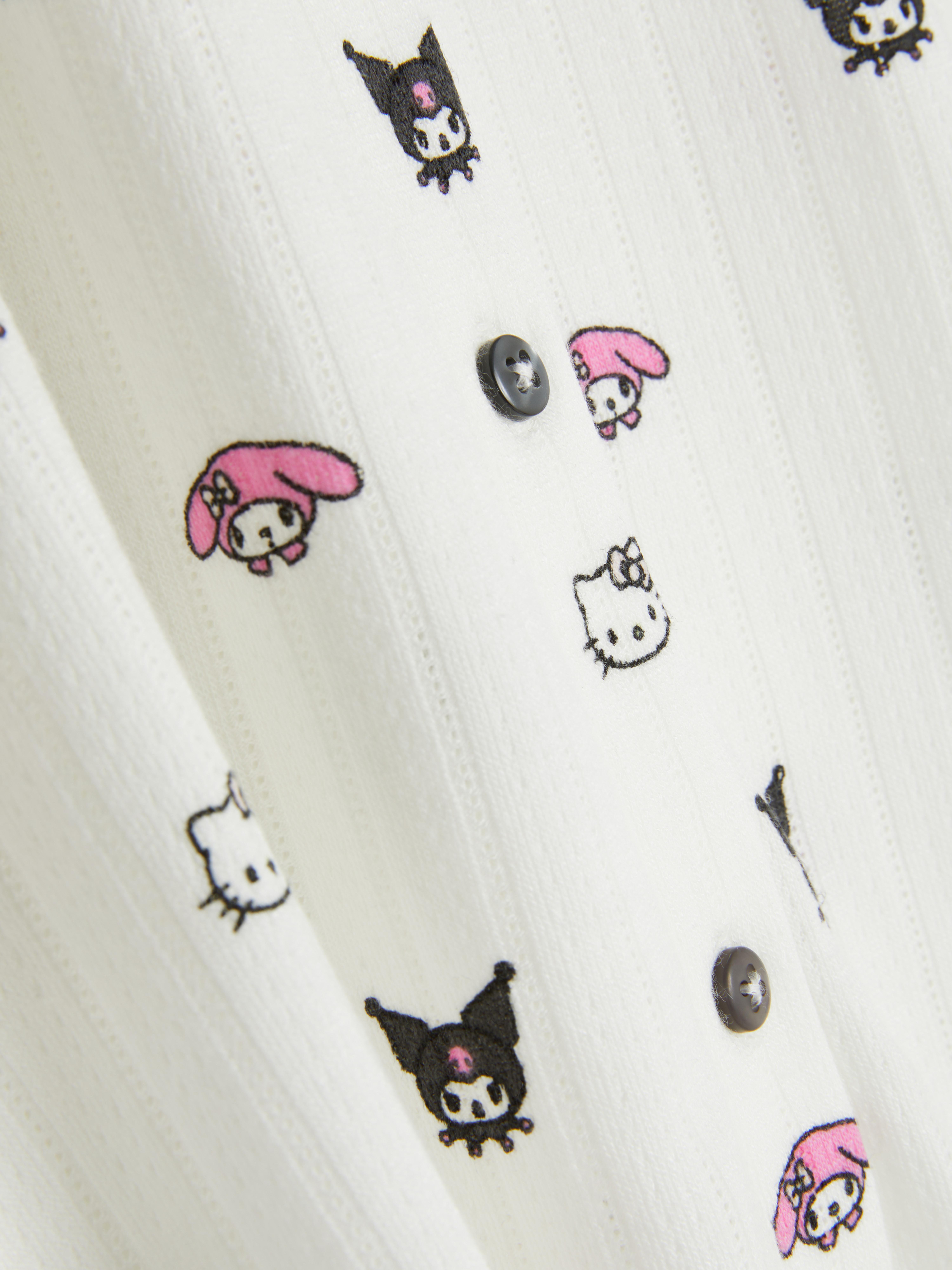 Majica pižame s potiskom Hello Kitty in prijatelji