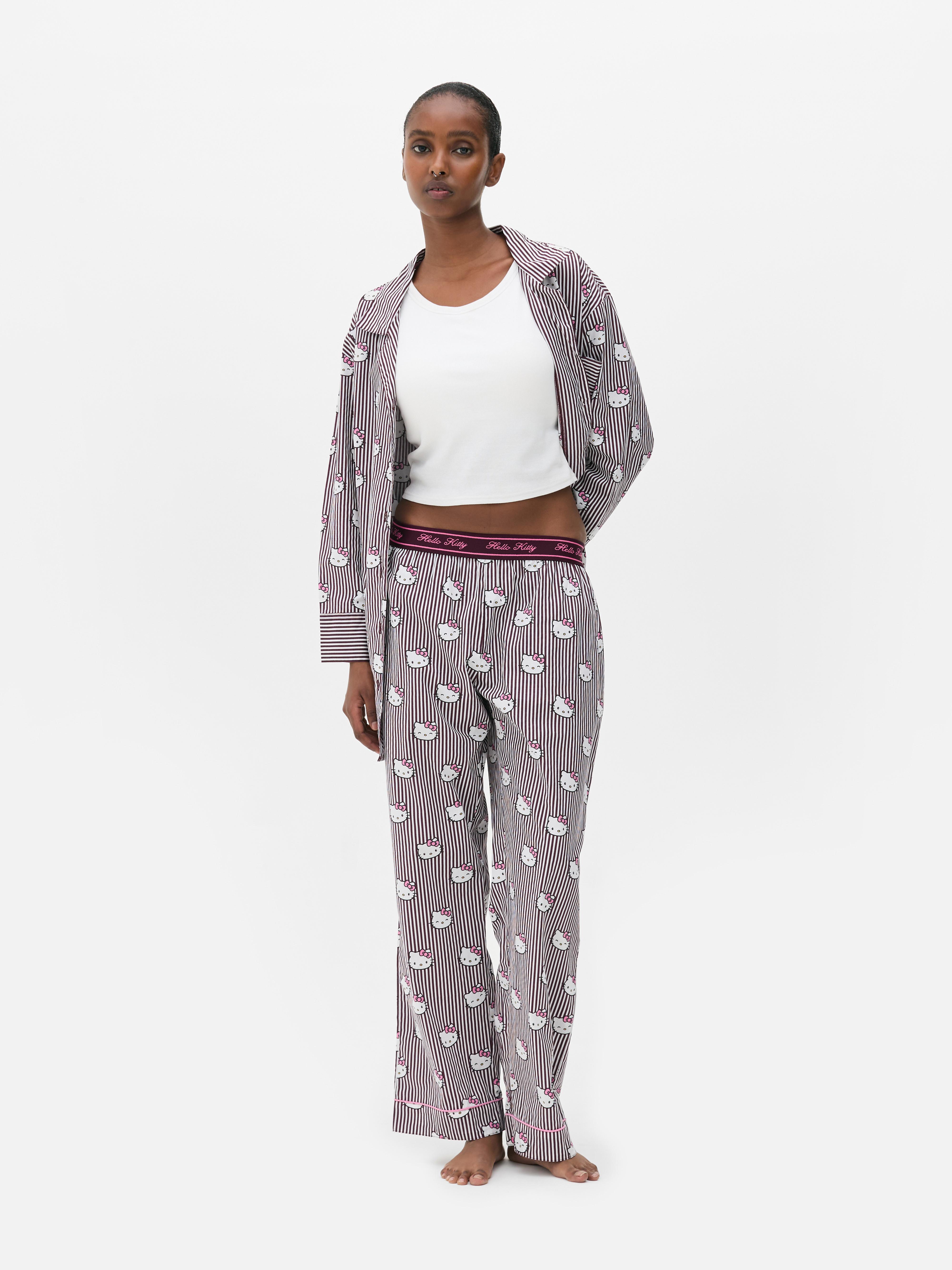 Hello Kitty Printed Straight Leg Pyjama Bottoms