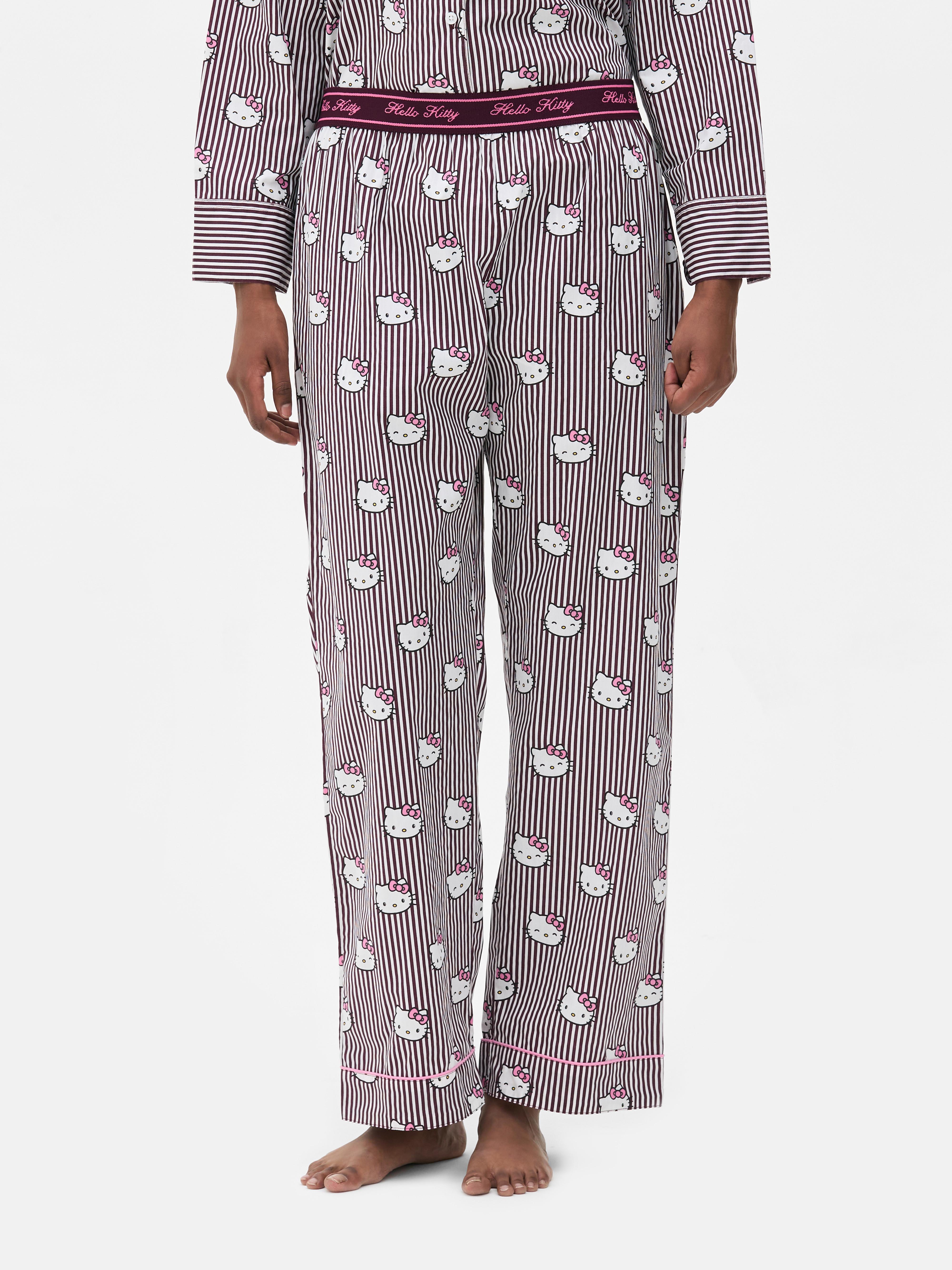 Hello Kitty Printed Straight Leg Pyjama Bottoms