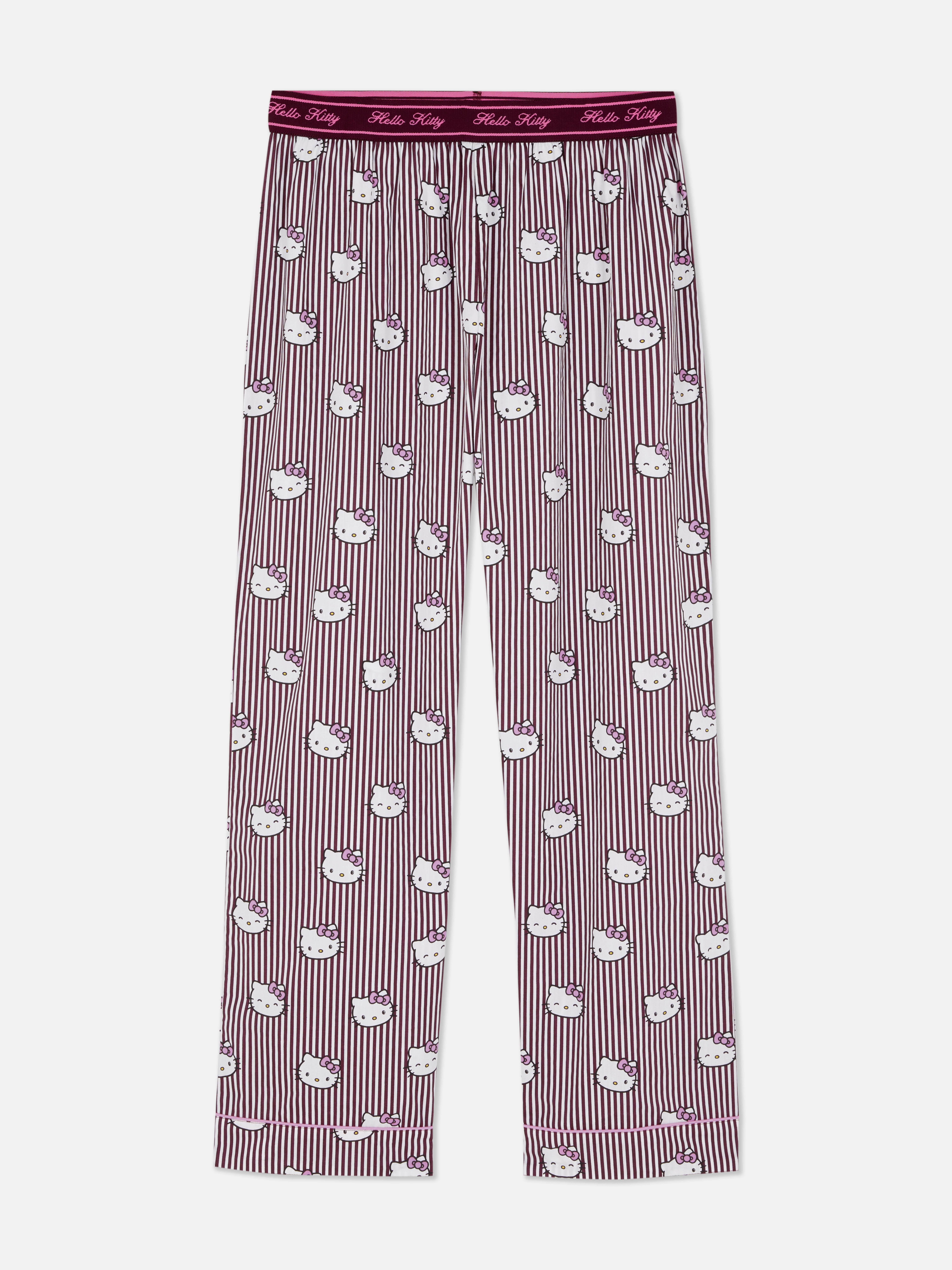 Hello Kitty Printed Straight Leg Pyjama Bottoms