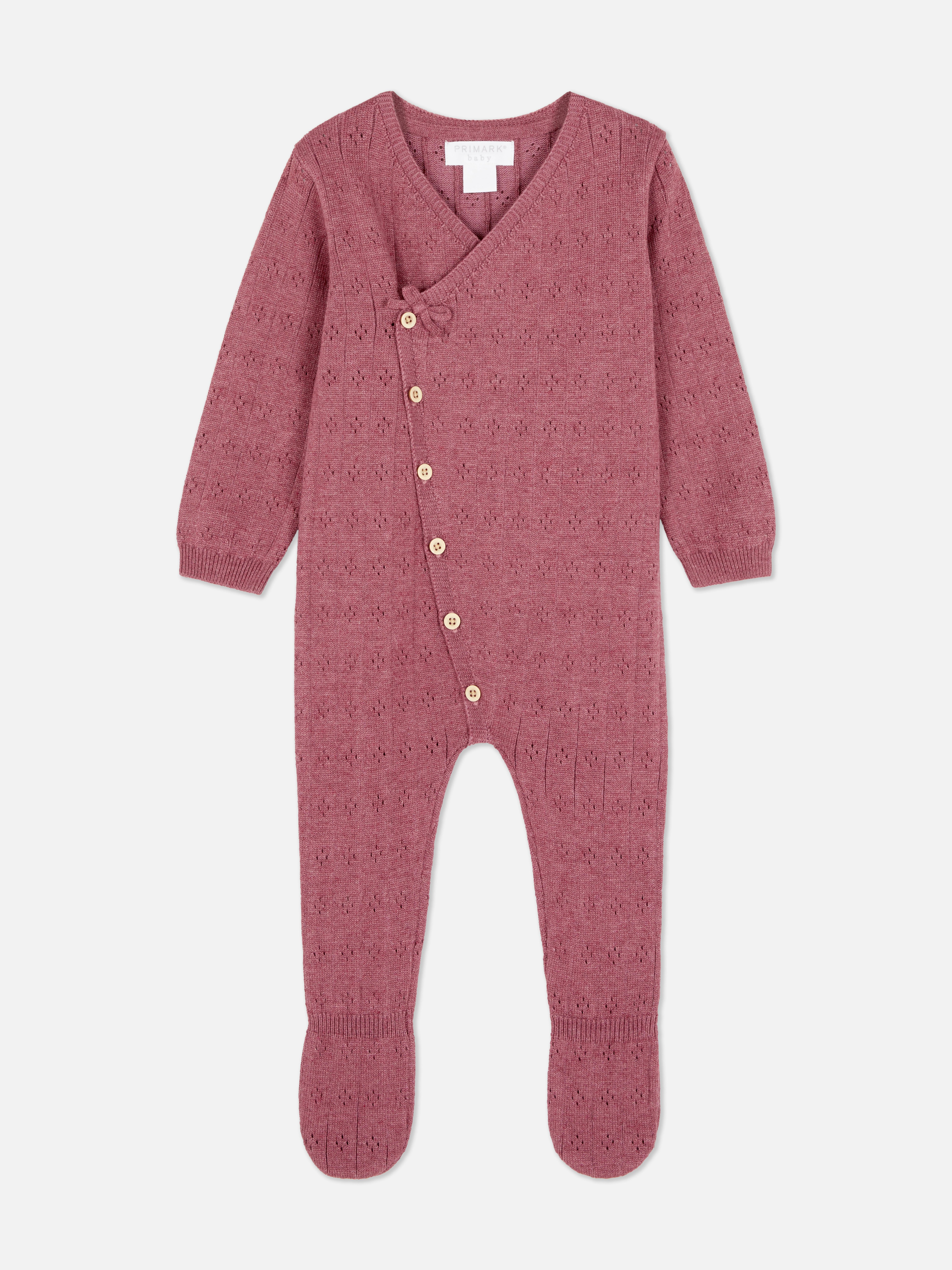 0-9mths | Knit Newborn Sleepsuit