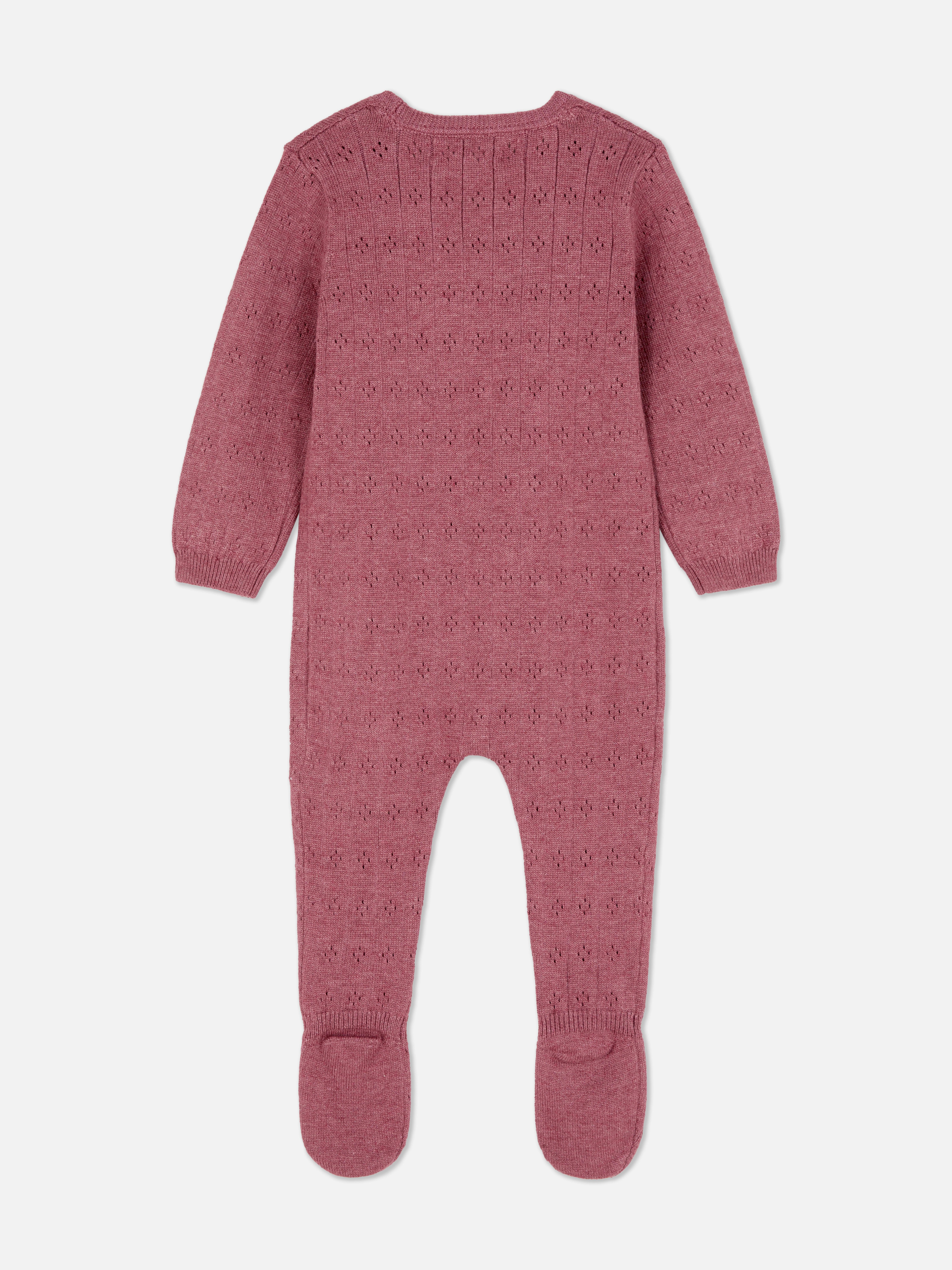 0-9mths | Knit Newborn Sleepsuit