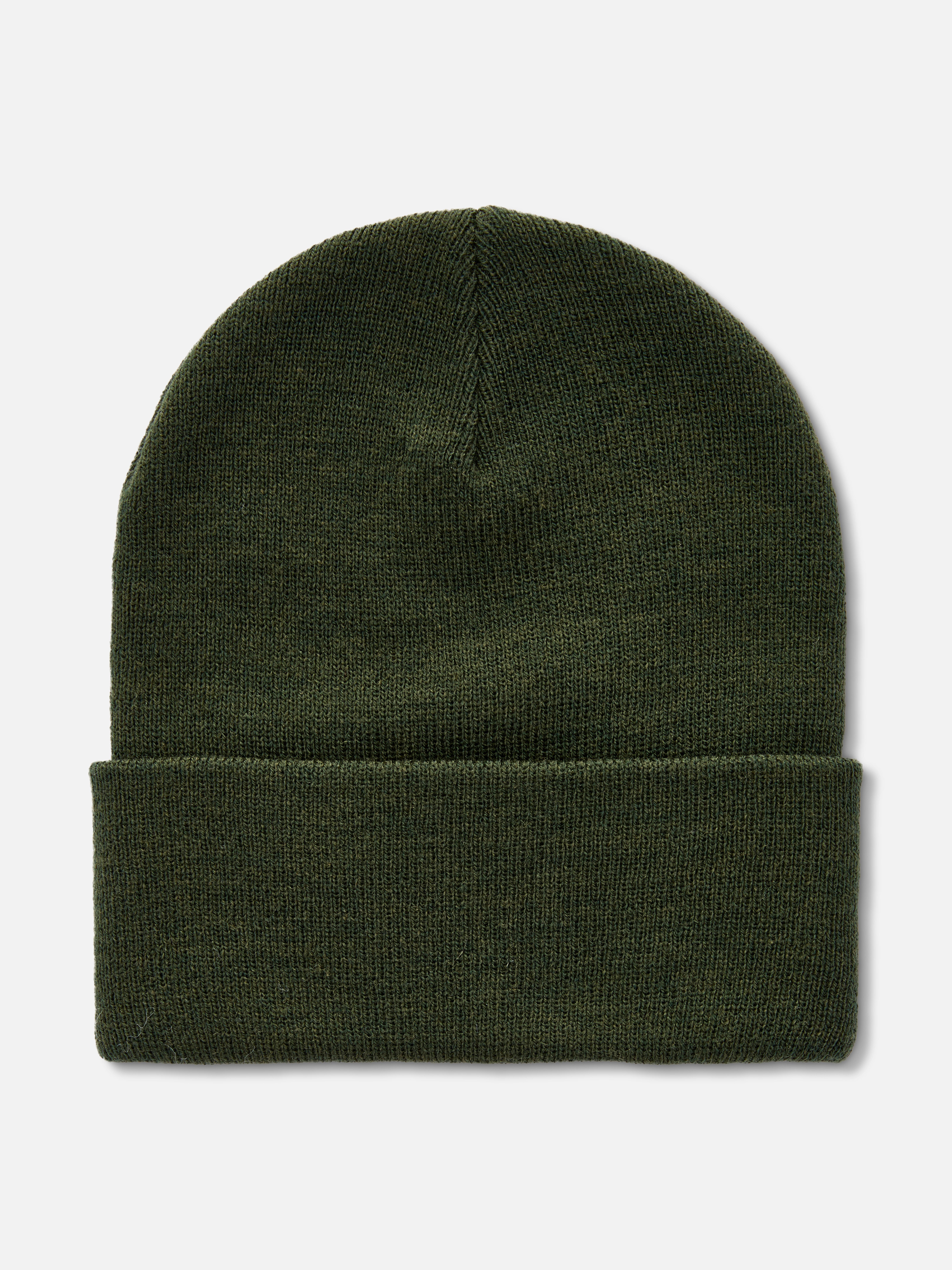 Beanies mit breitem Umschlag, 2er-Pack Dunkelgrün