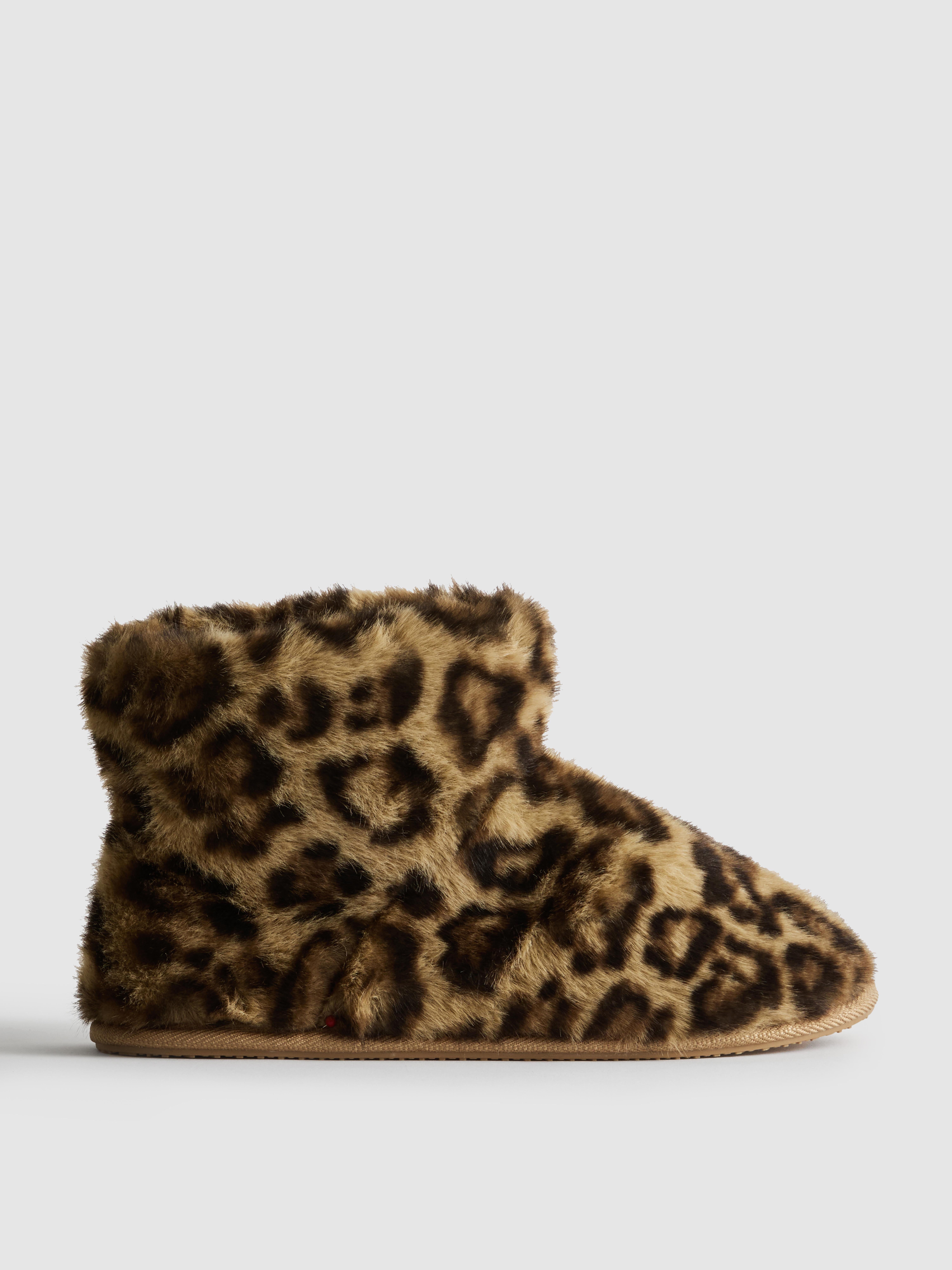 Faux Fur Bootie Slippers