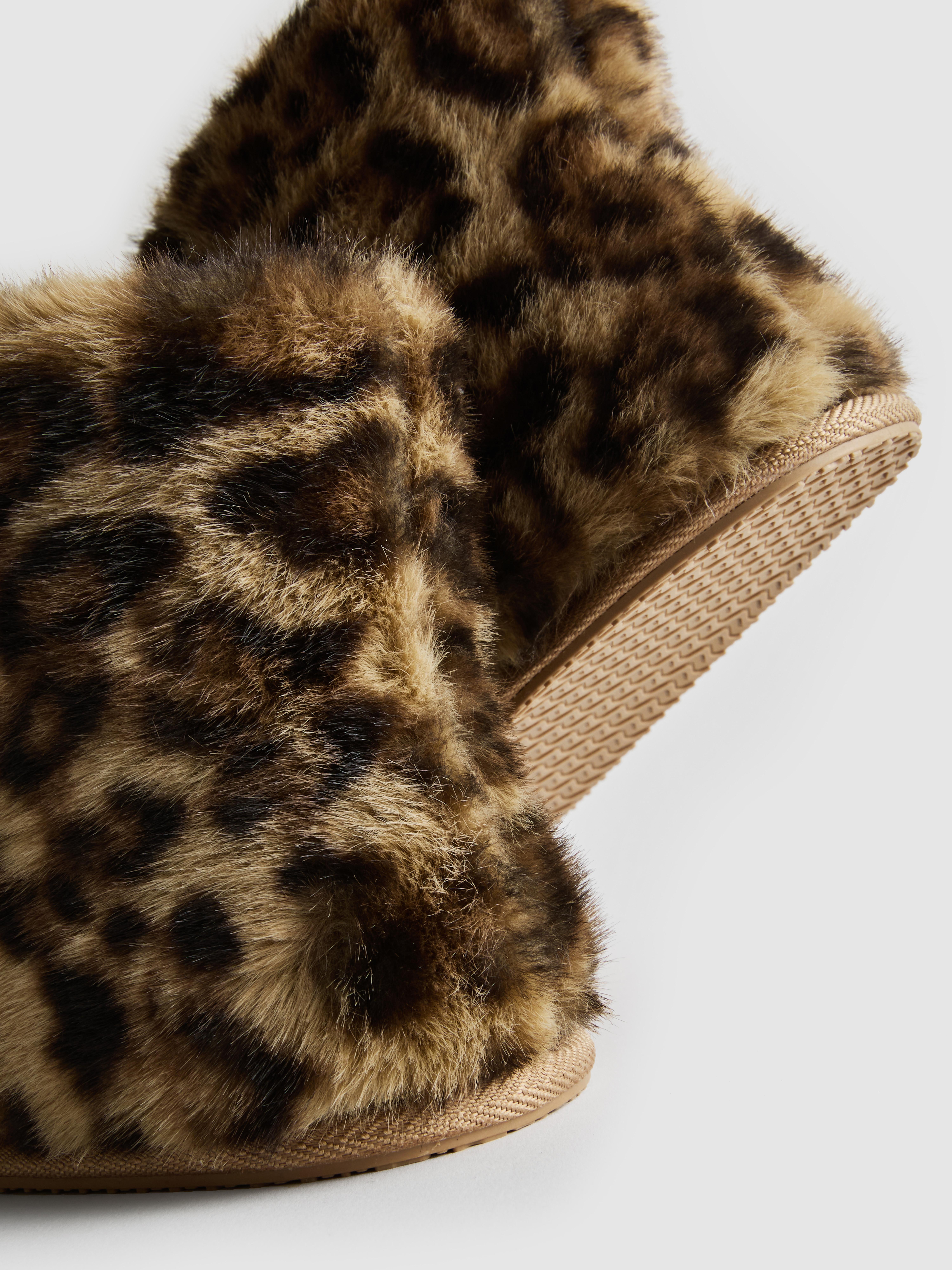 Faux Fur Bootie Slippers