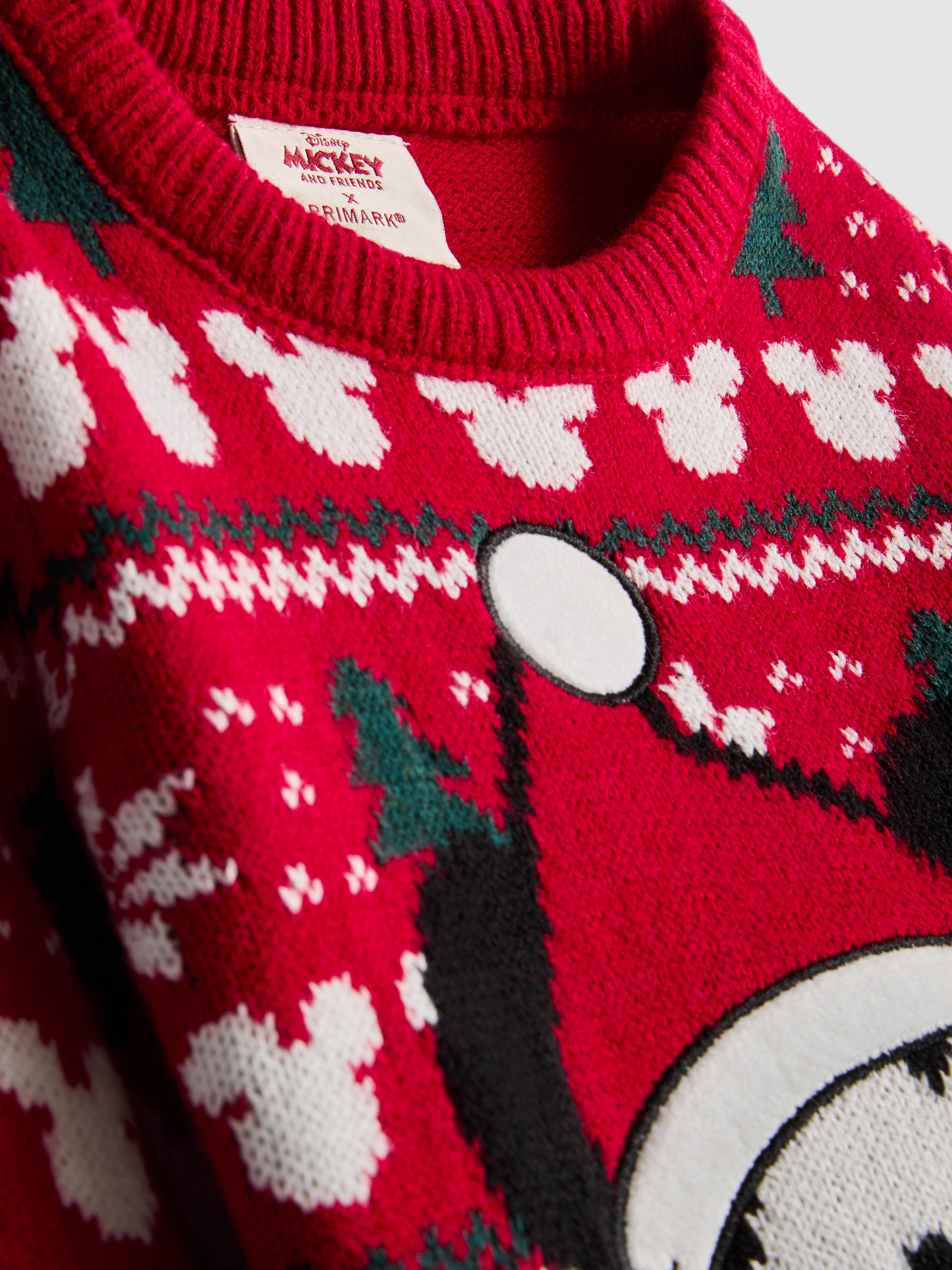 1.5-7yrs | Kid's Disney's Mickey Mouse Fair Isle Family Christmas Jumper
