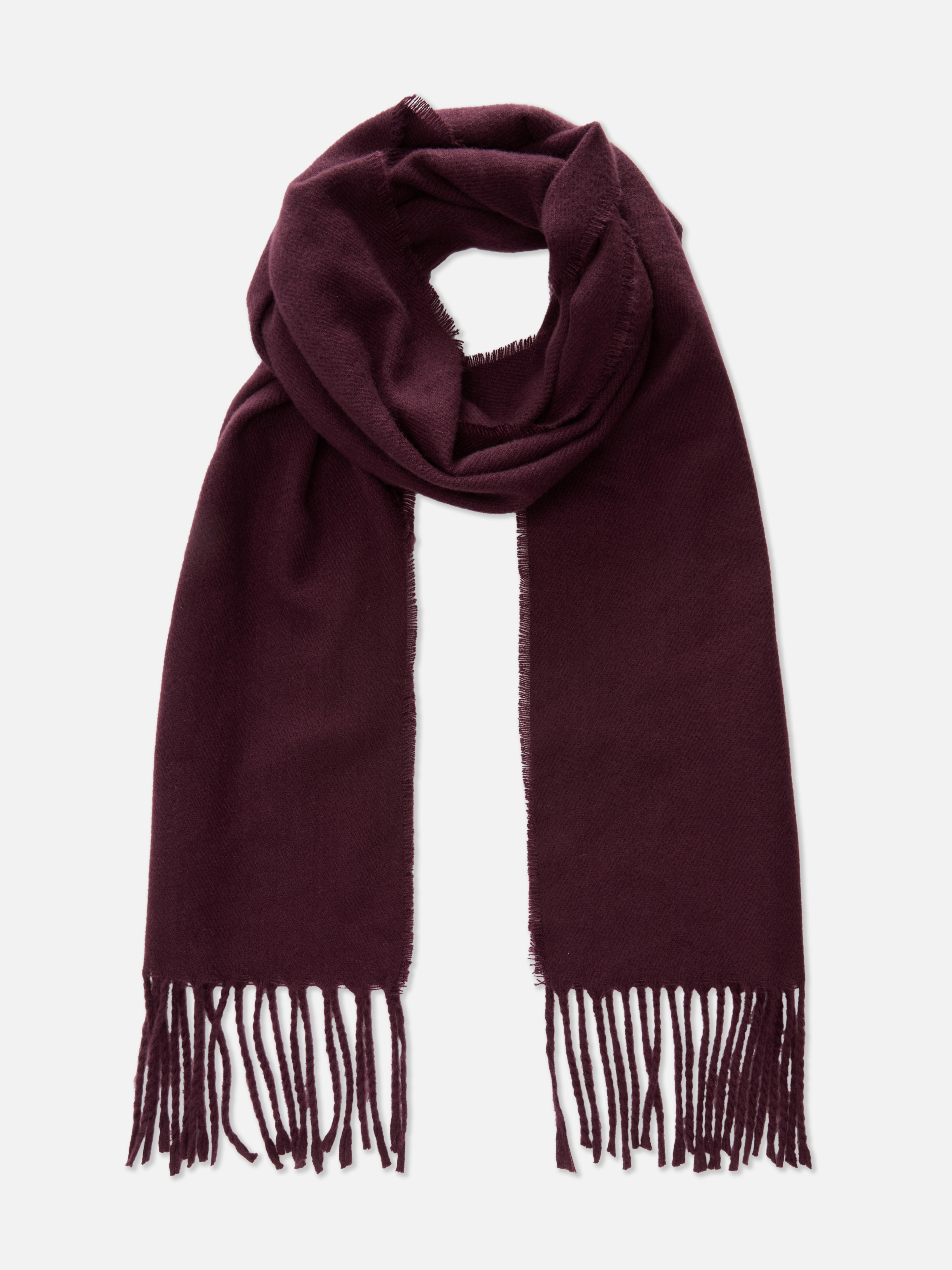 Woven Scarf with Tassels