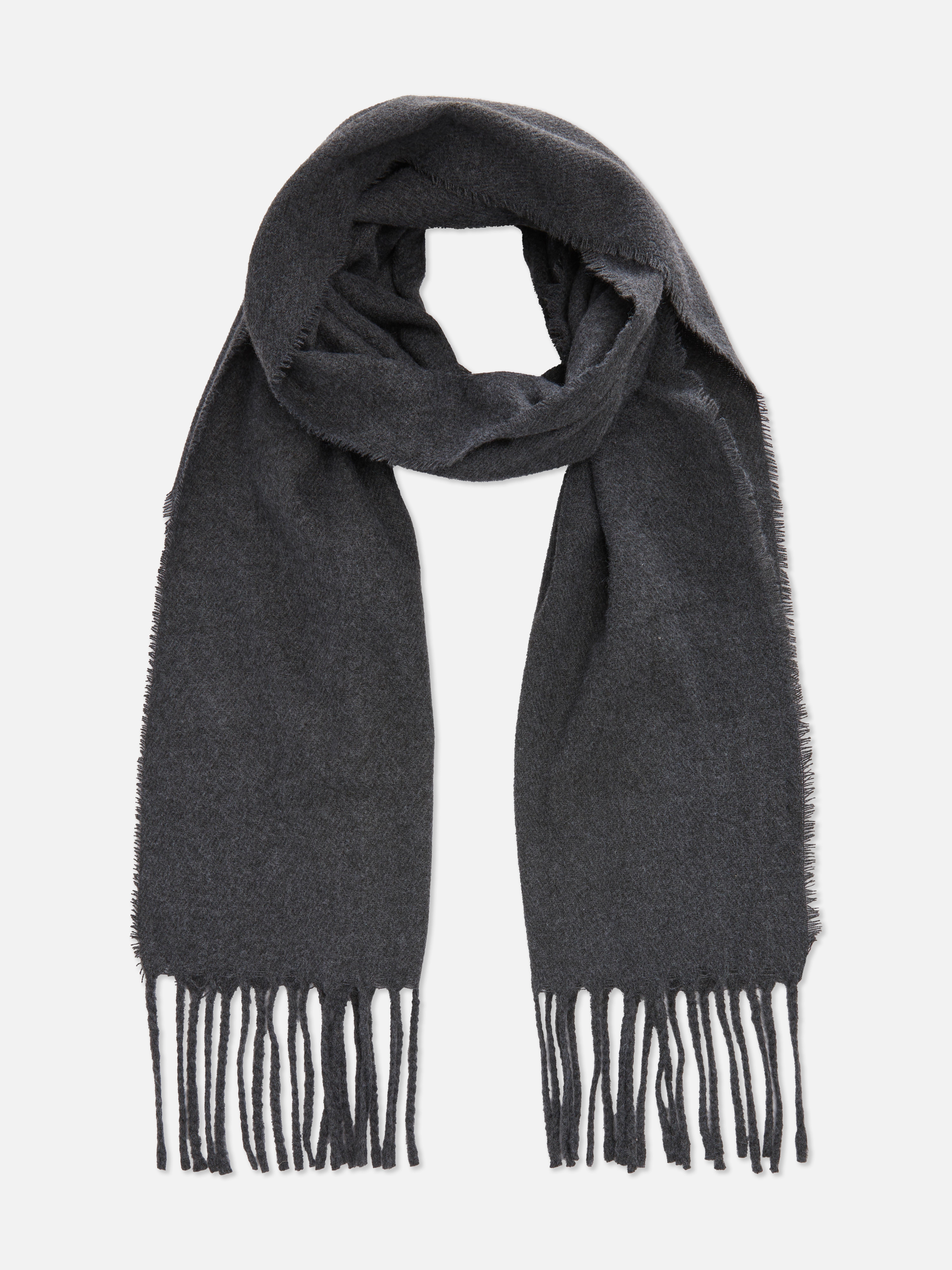 Woven Scarf with Tassels