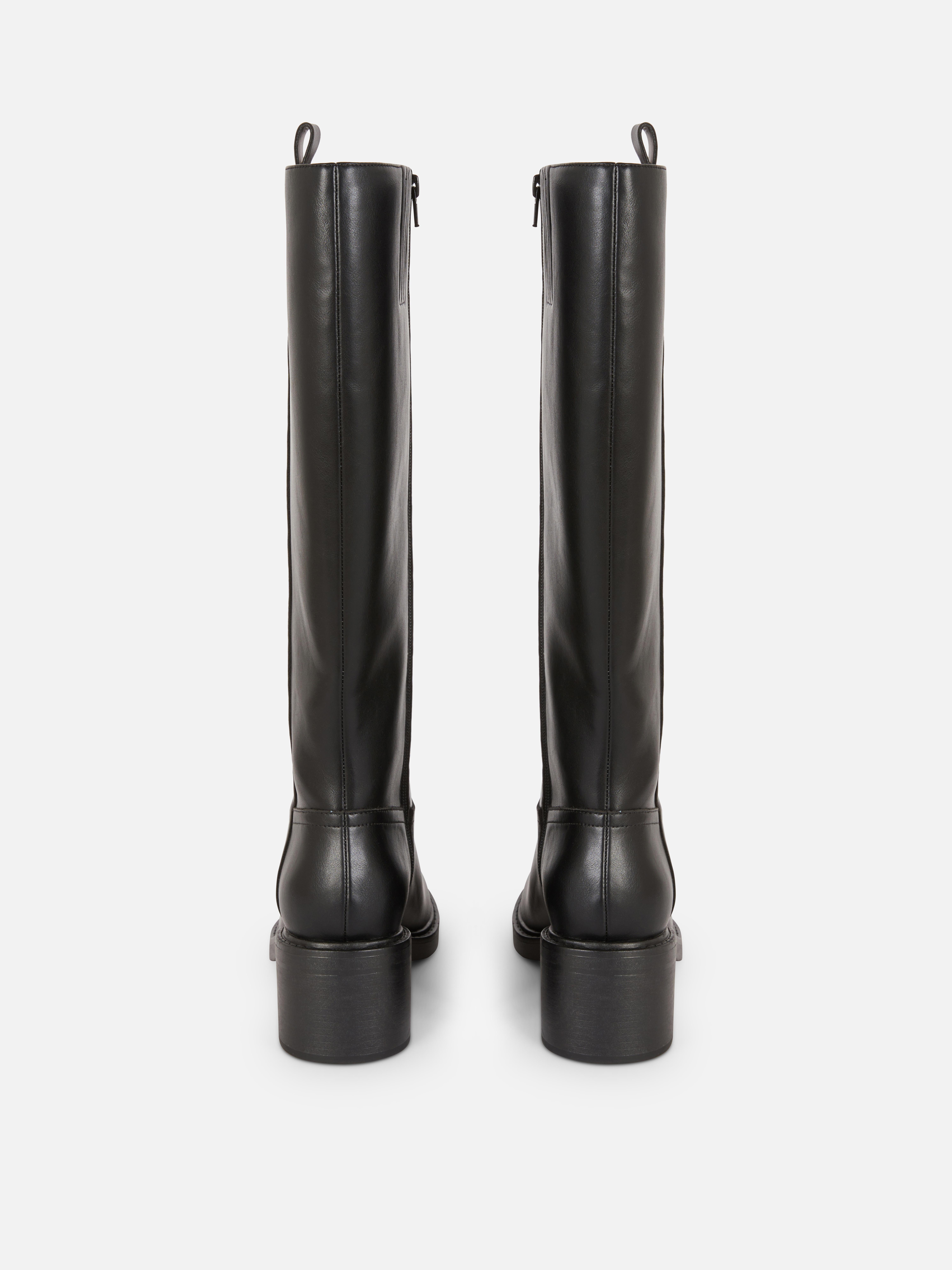 Rita Ora Faux Leather Knee High Boots