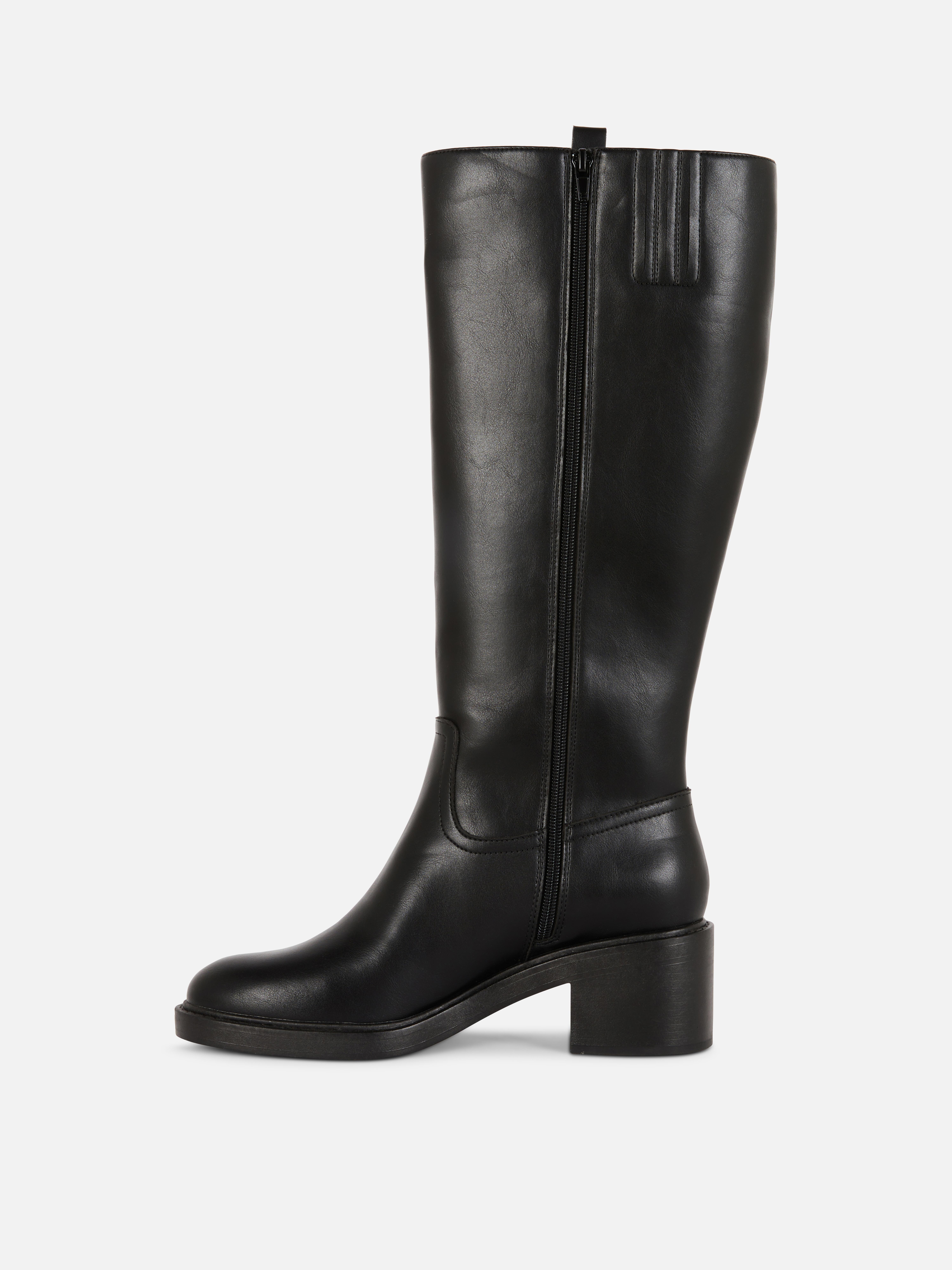 Rita Ora Faux Leather Knee High Boots