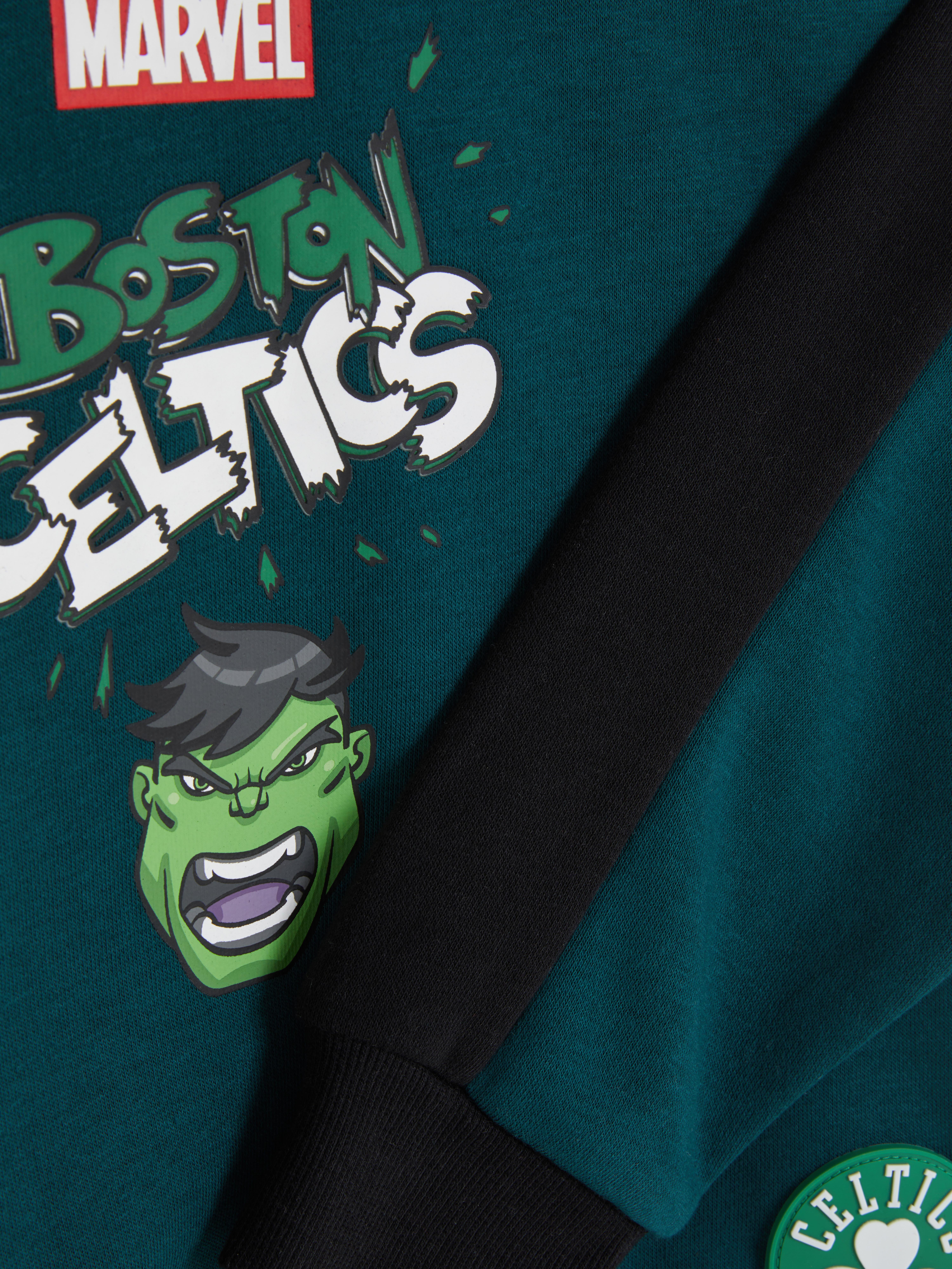 18 mois–8 ans | Sweat à capuche Boston Celtics X L'incroyable Hulk