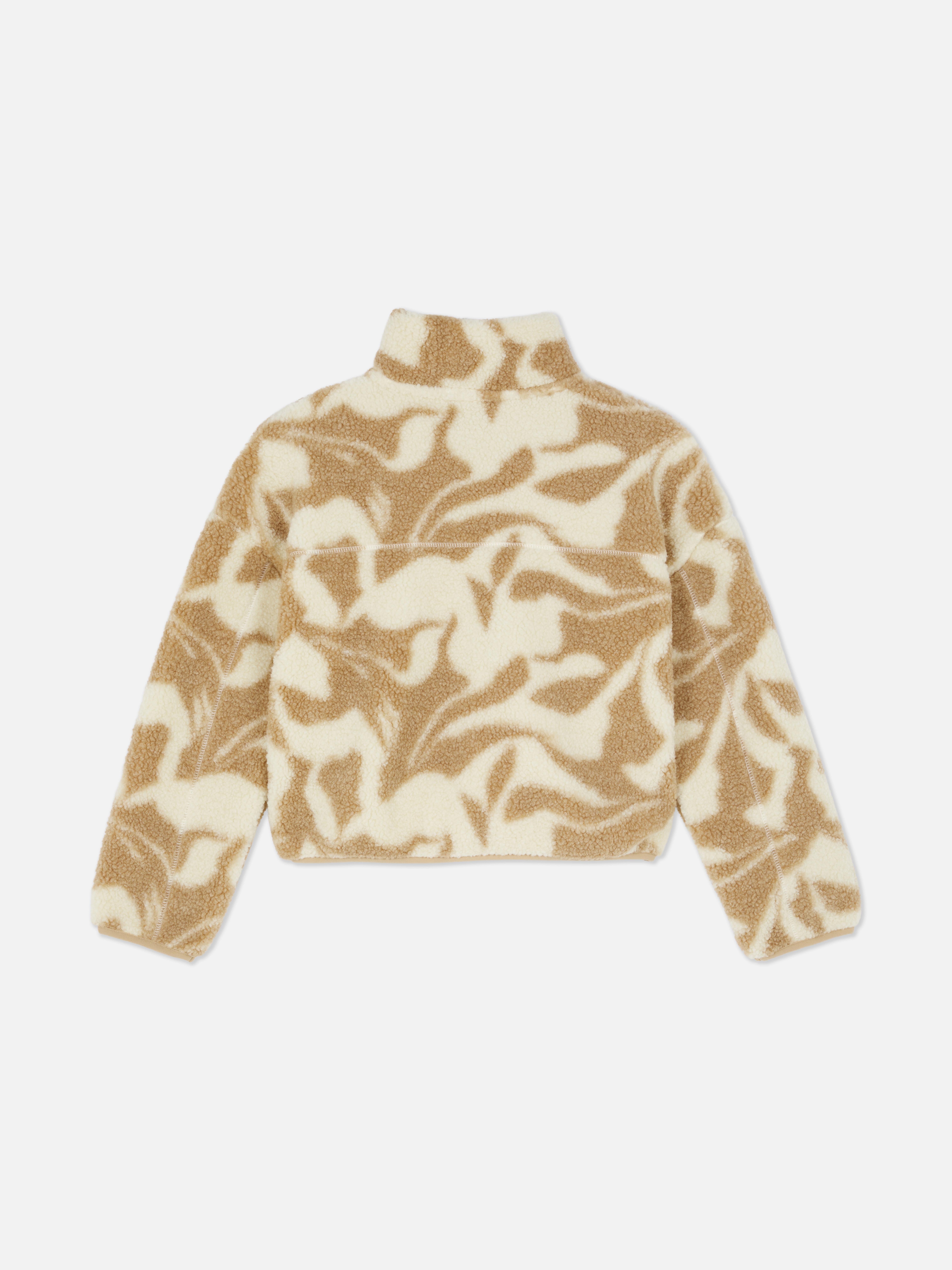 7-15yrs | Borg Half-Zip Funnel Neck Sweatshirt