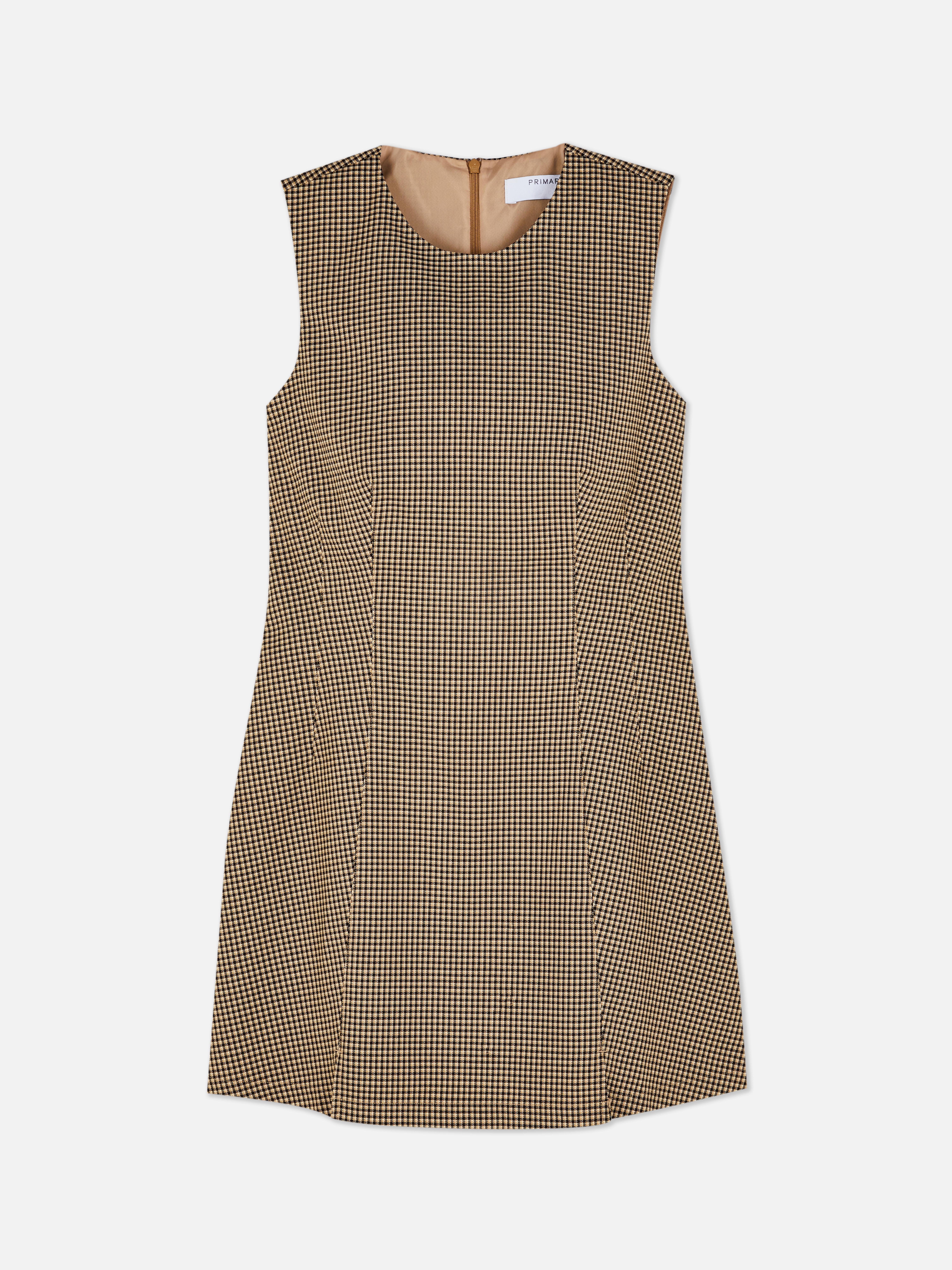 Mini robe droite à ourlet fendu