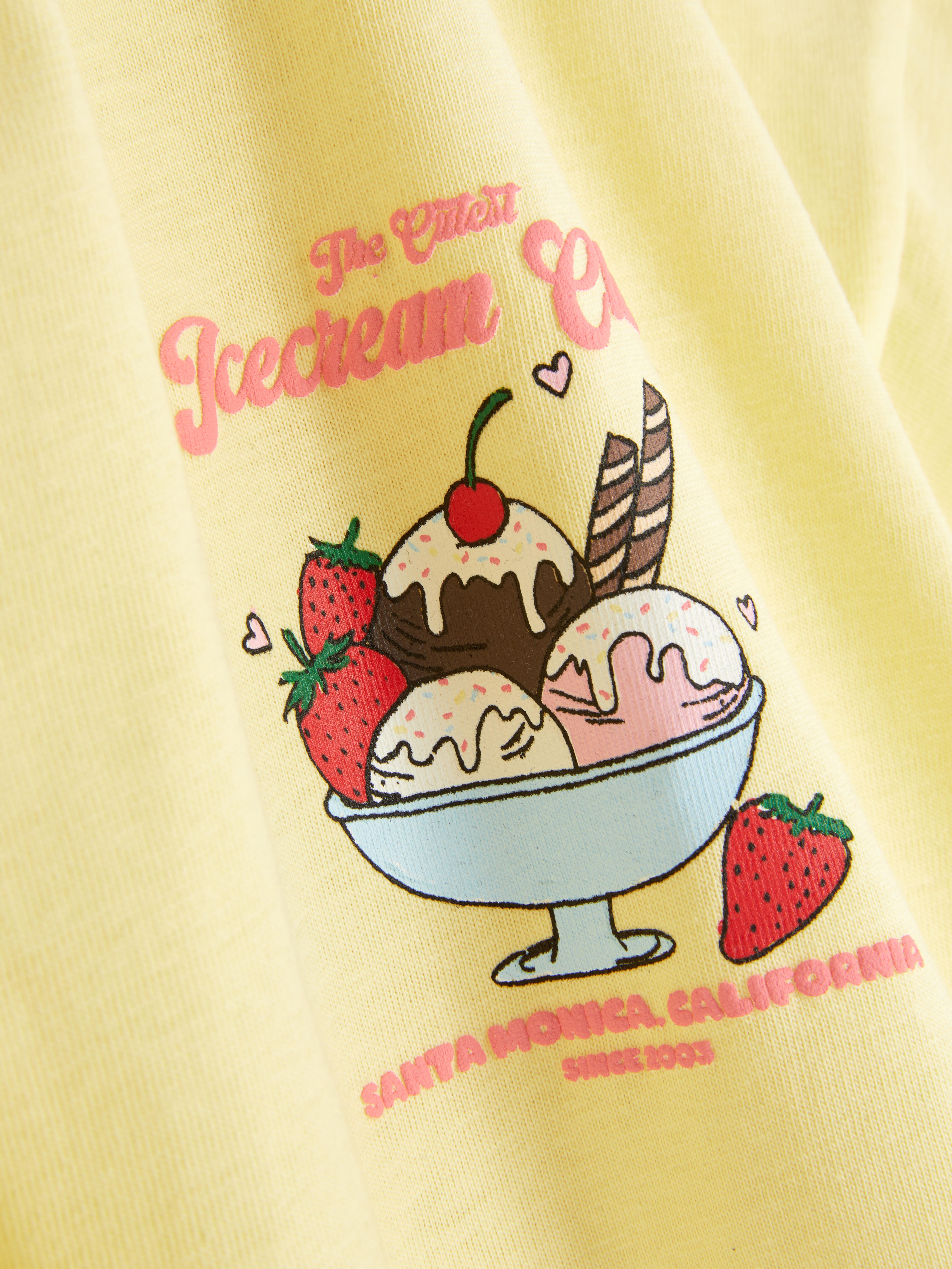 1,5–8 ans | T-shirt droit à motif crème glacée