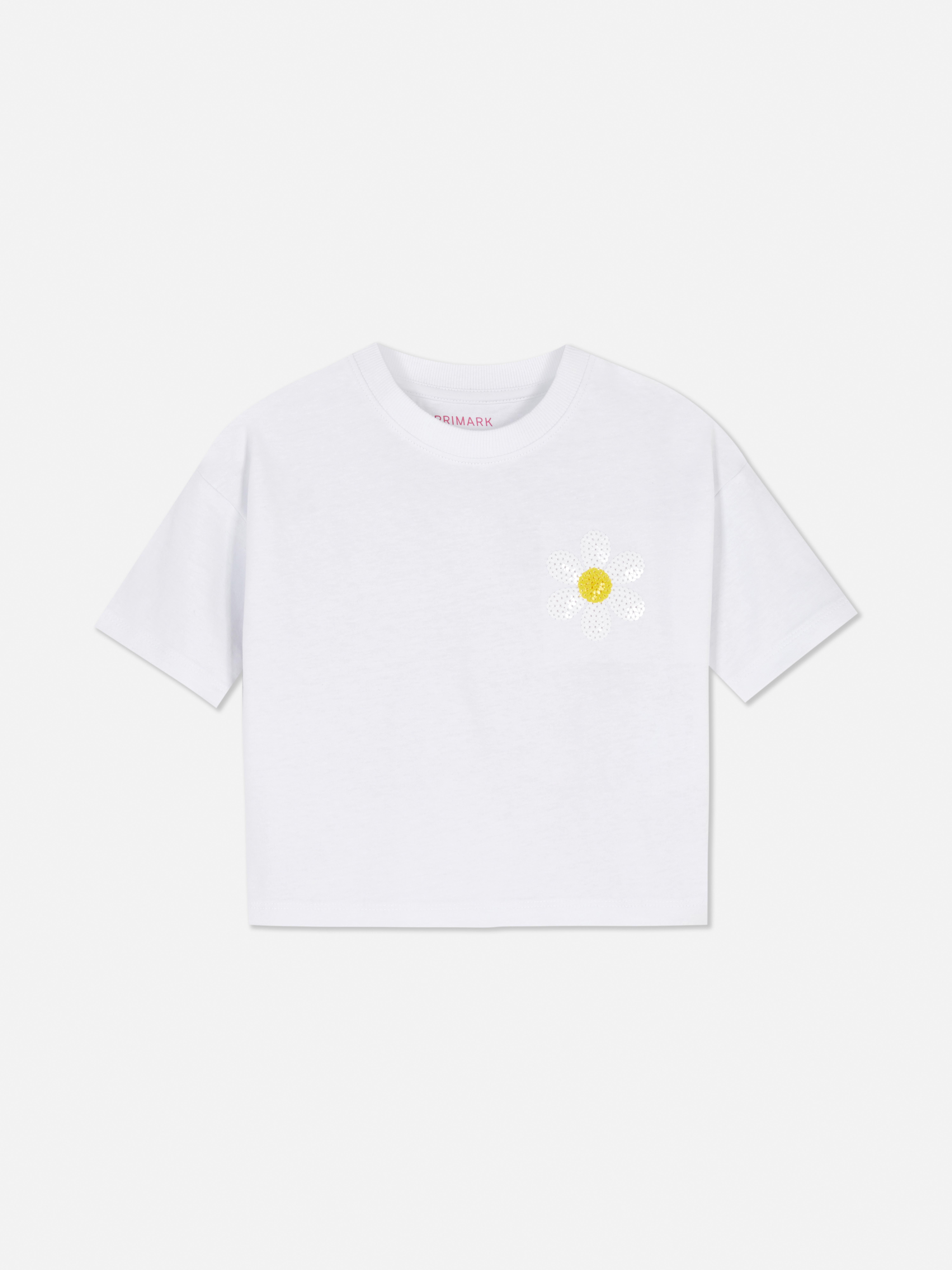 1.5-8yrs | Sequin Flower T-Shirt