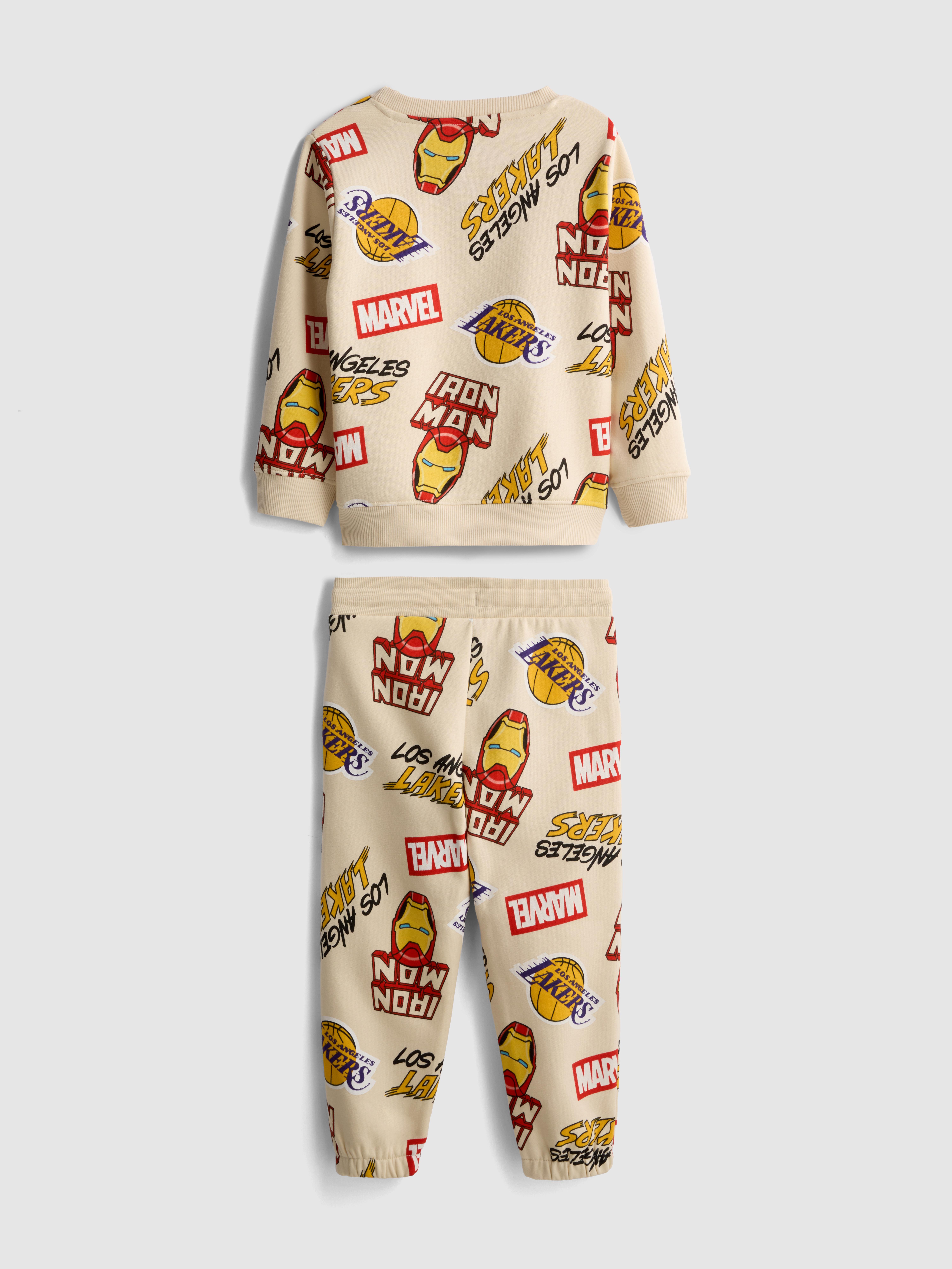 1.5-8yrs | Los Angeles Lakers X Iron-Man Sweatshirt and Joggers Set