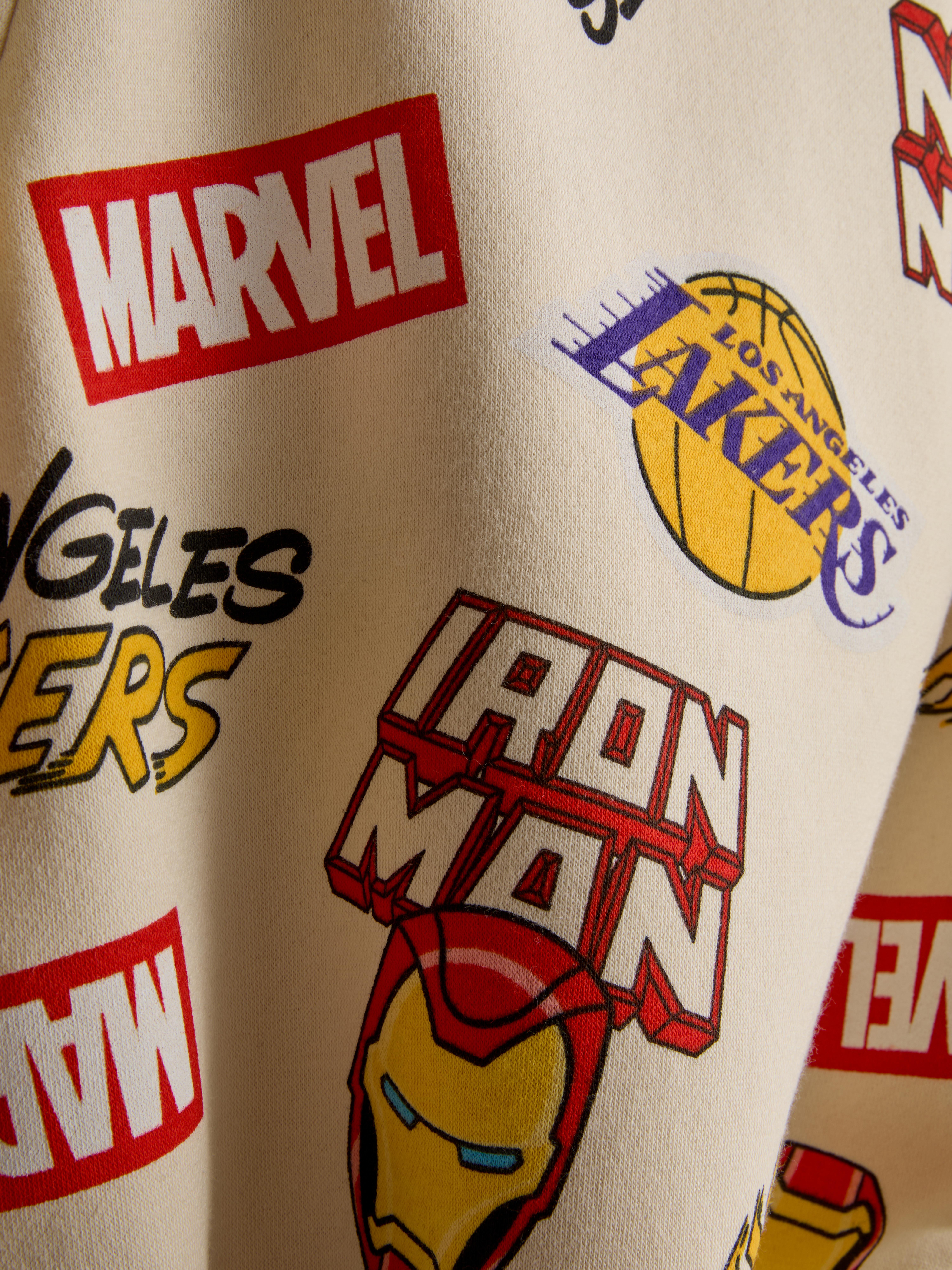 1.5-8yrs | Los Angeles Lakers X Iron-Man Sweatshirt and Joggers Set