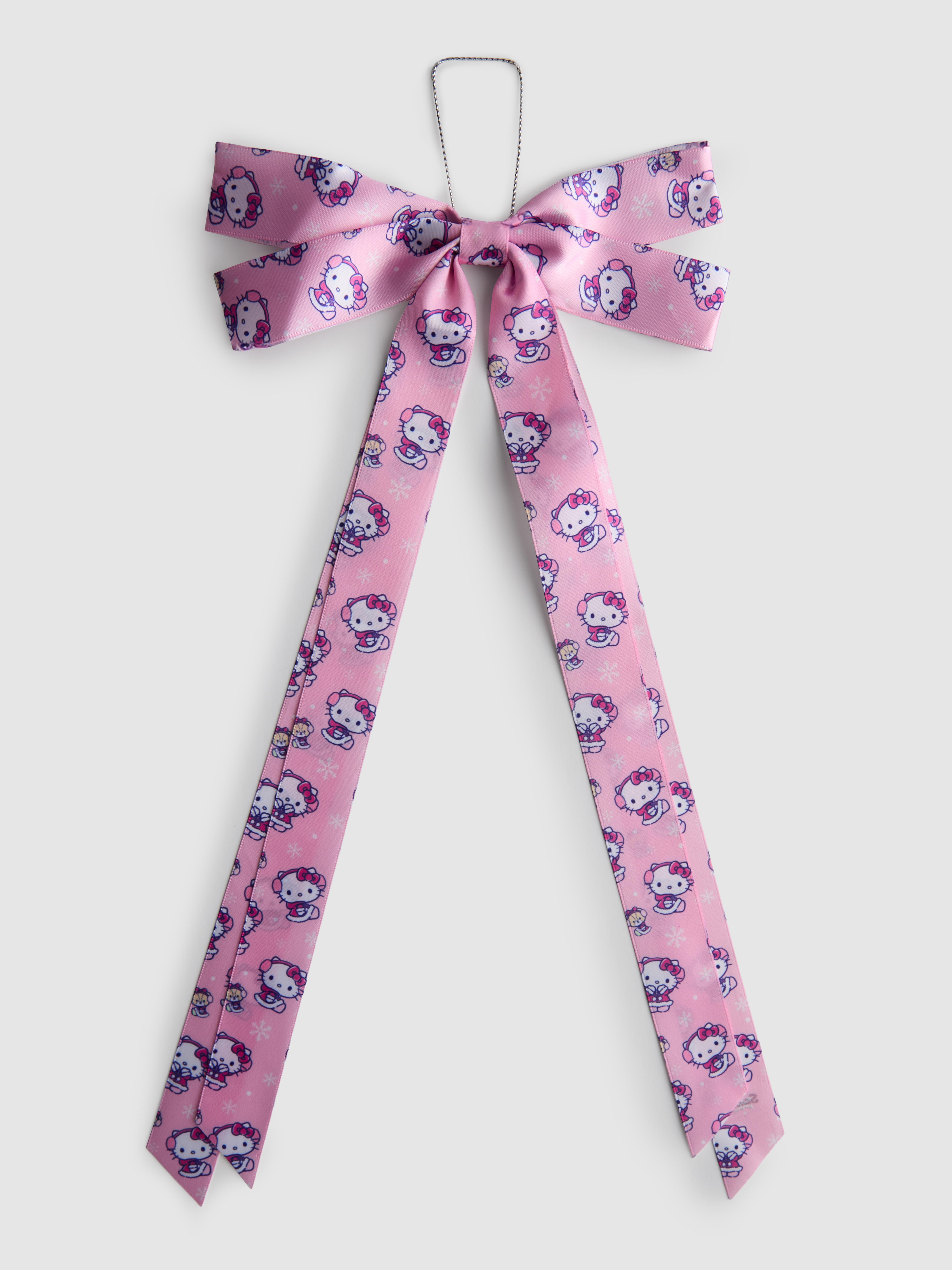 6pk Hello Kitty Bow Christmas Decorations