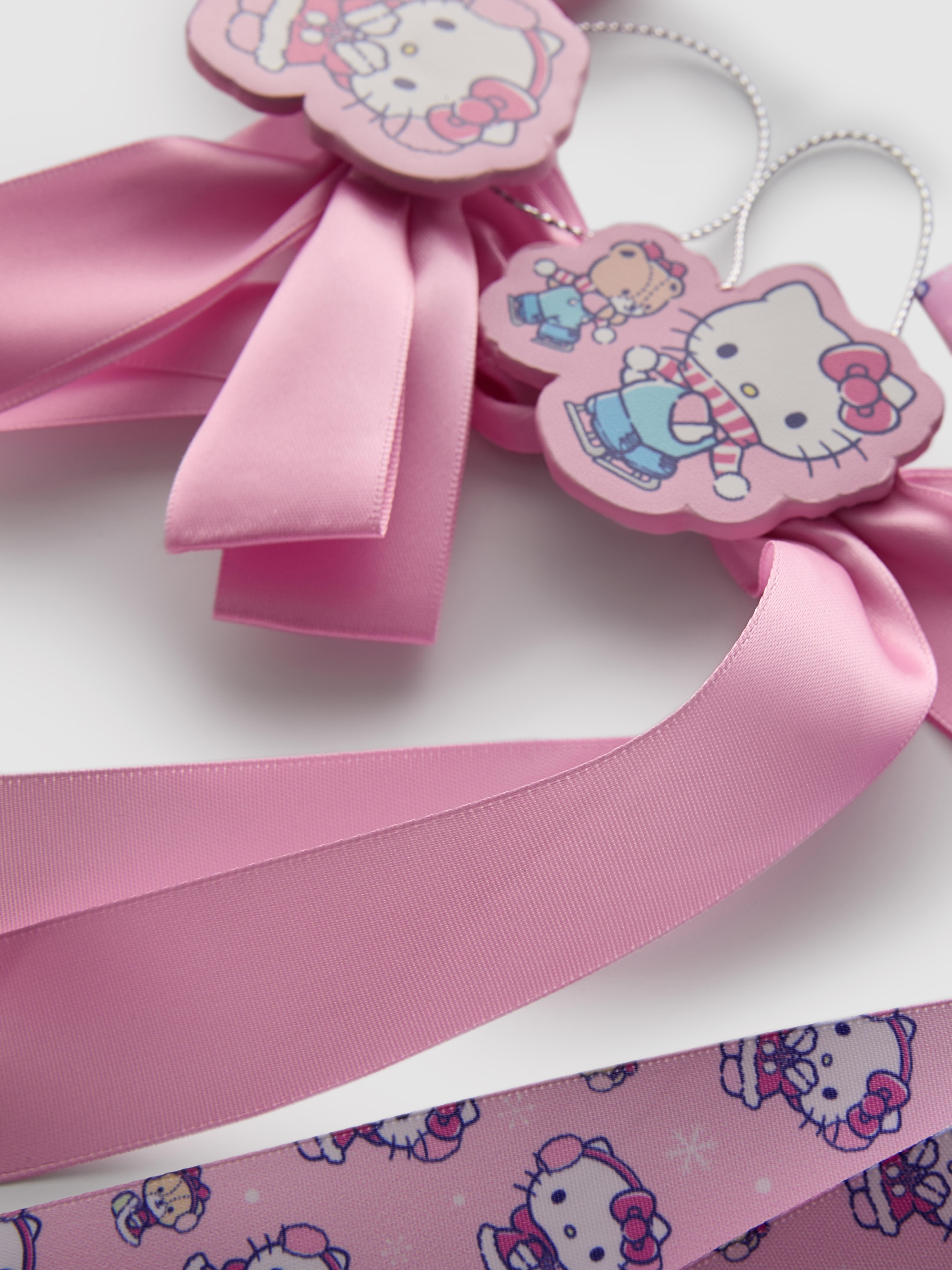 6pk Hello Kitty Bow Christmas Decorations