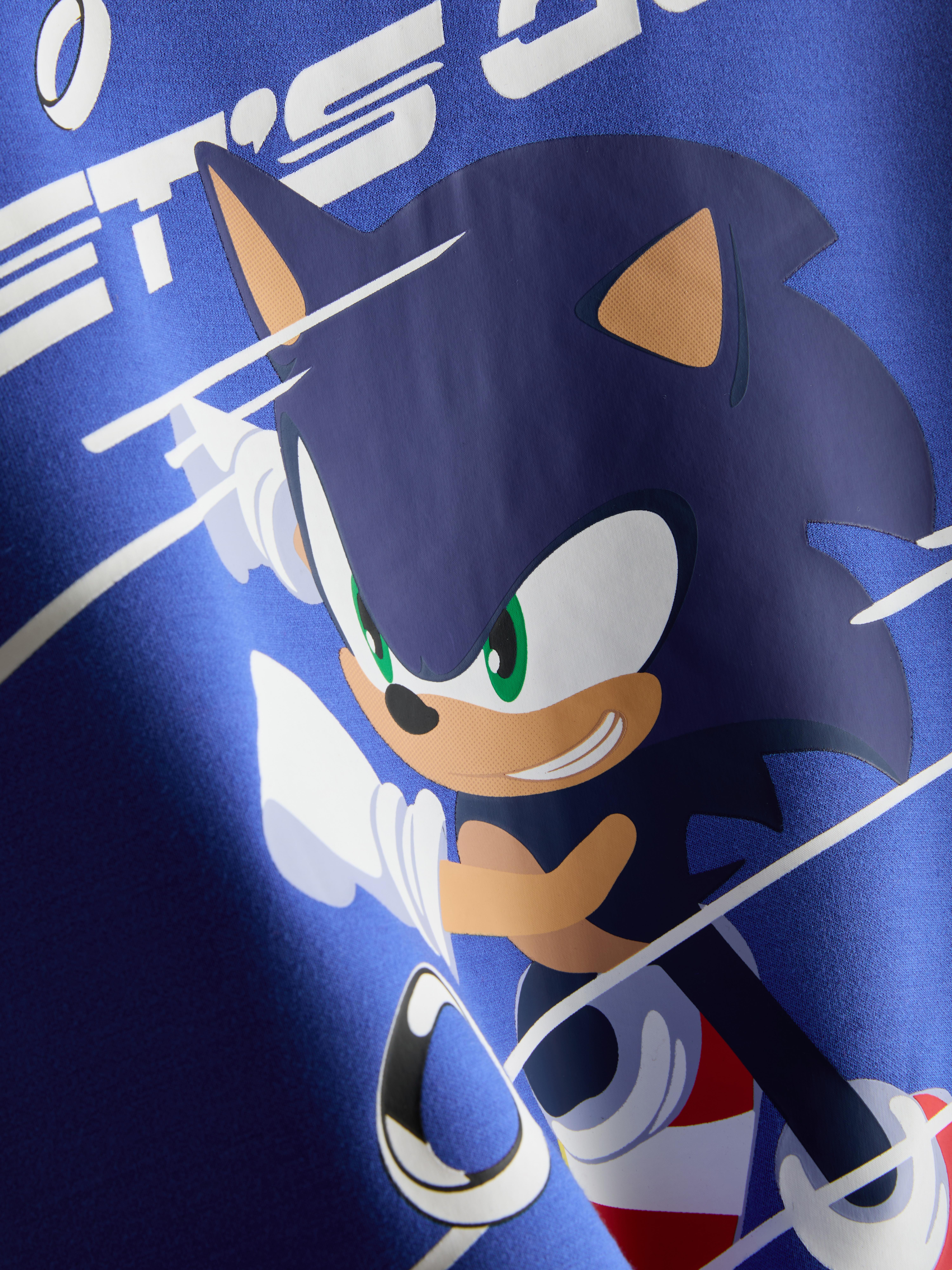 3-8yrs | Sonic The Hedgehog Funnel Neck Zip-Up Sweatshirt
