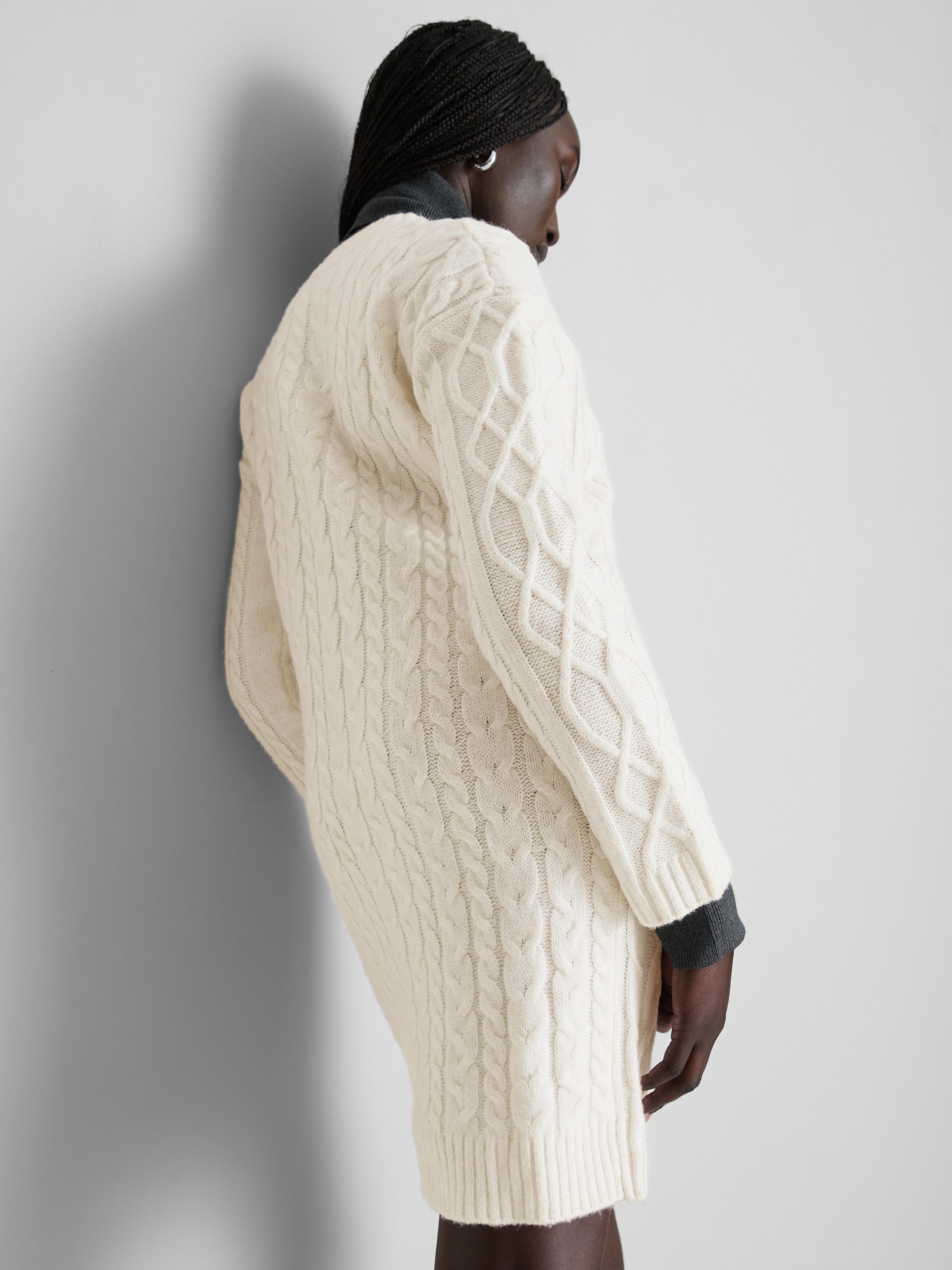 Cable Knit Mini Jumper Dress