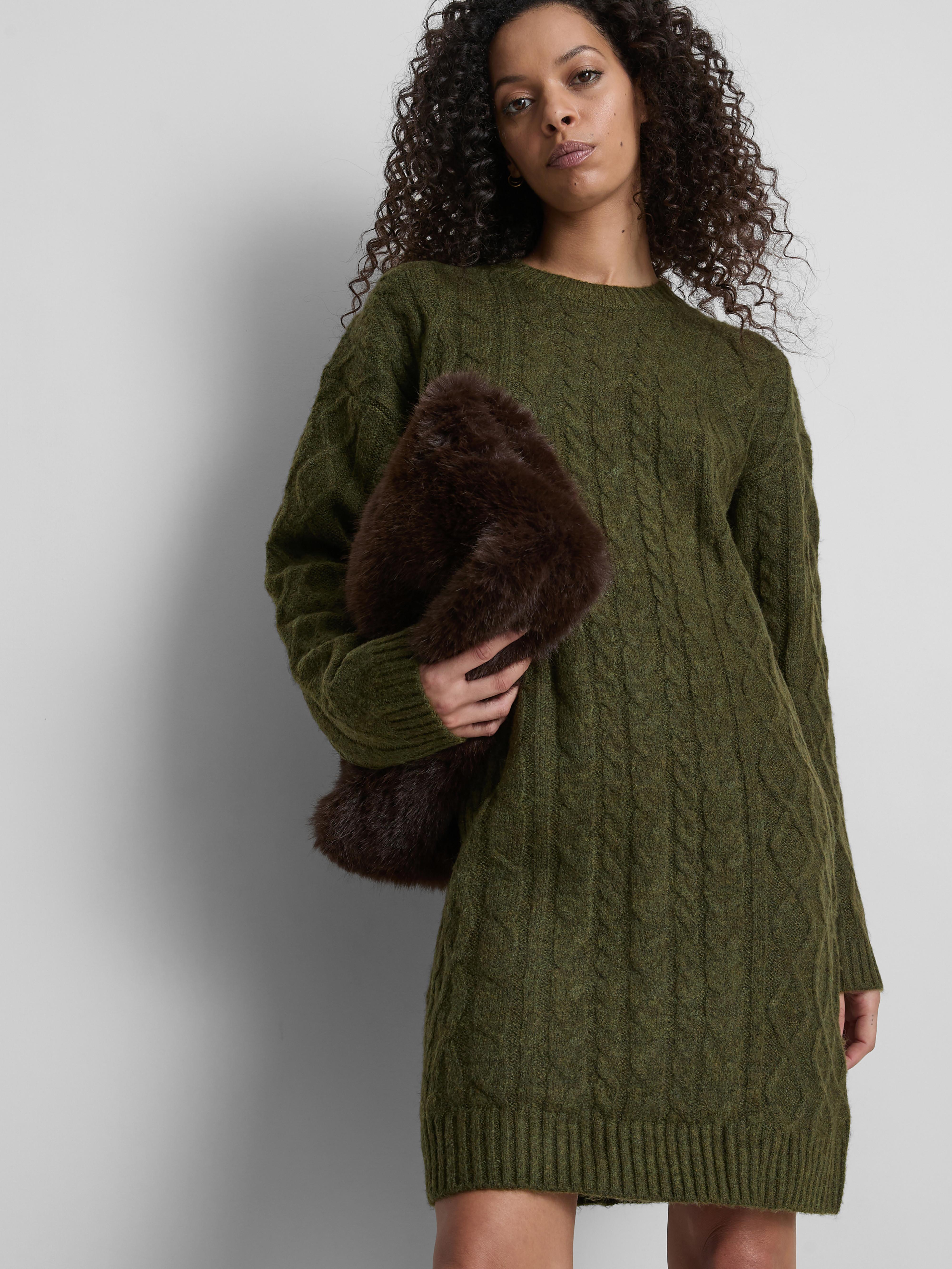 Cable Knit Mini Jumper Dress