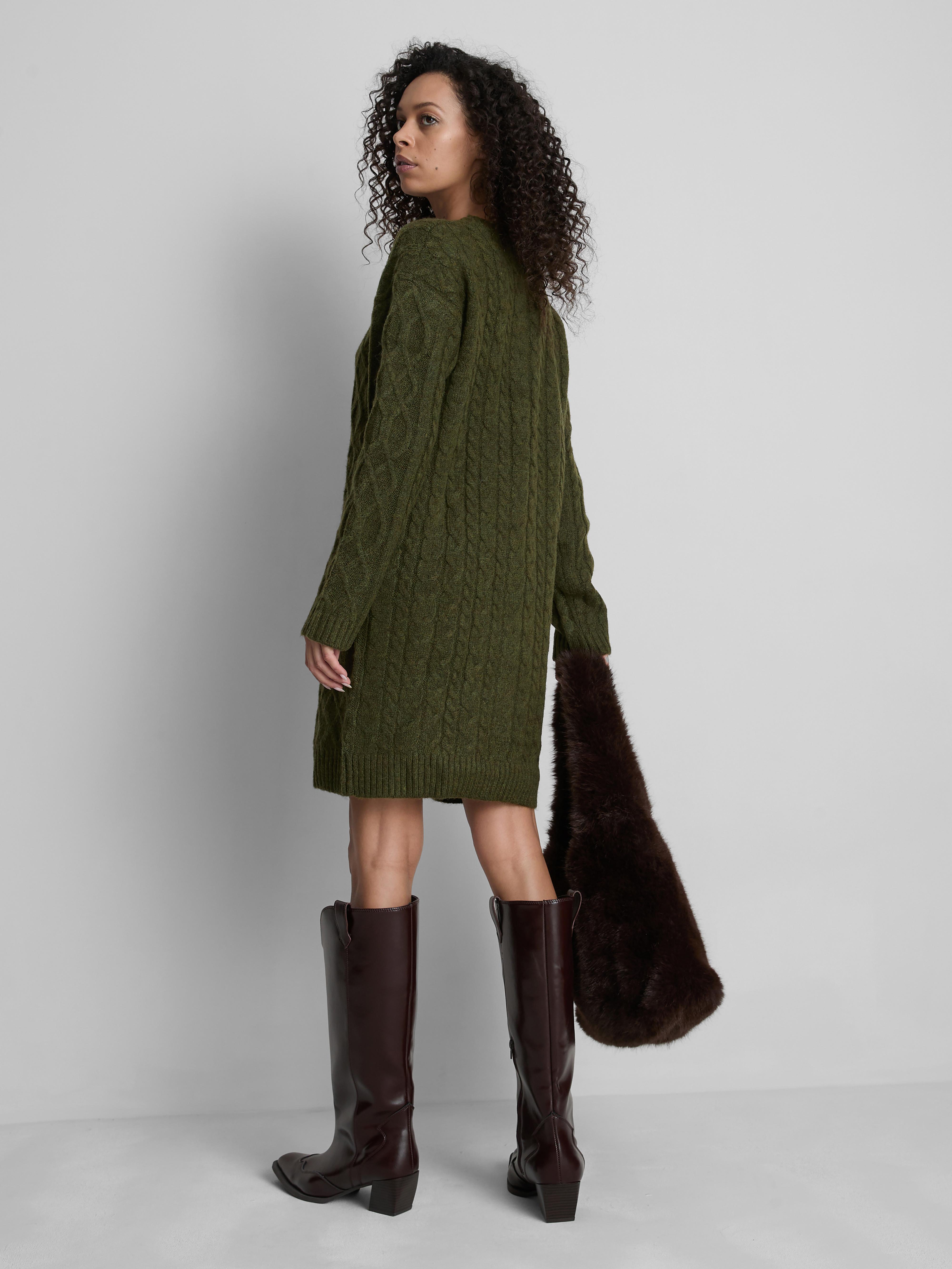 Cable Knit Mini Jumper Dress